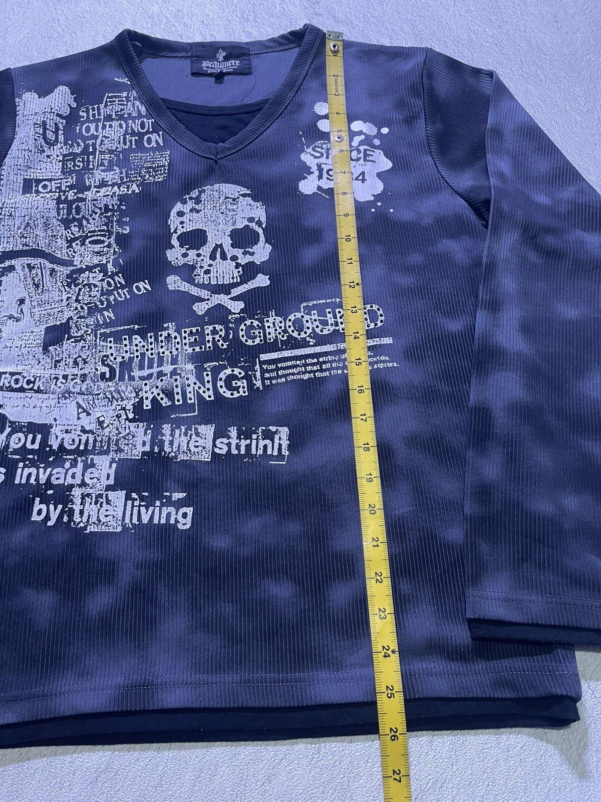 Japanese Brand Y2K BEAUMERE long sleeve tshirt punk ifsix style Size US M / EU 48-50 / 2 - 10 Thumbnail