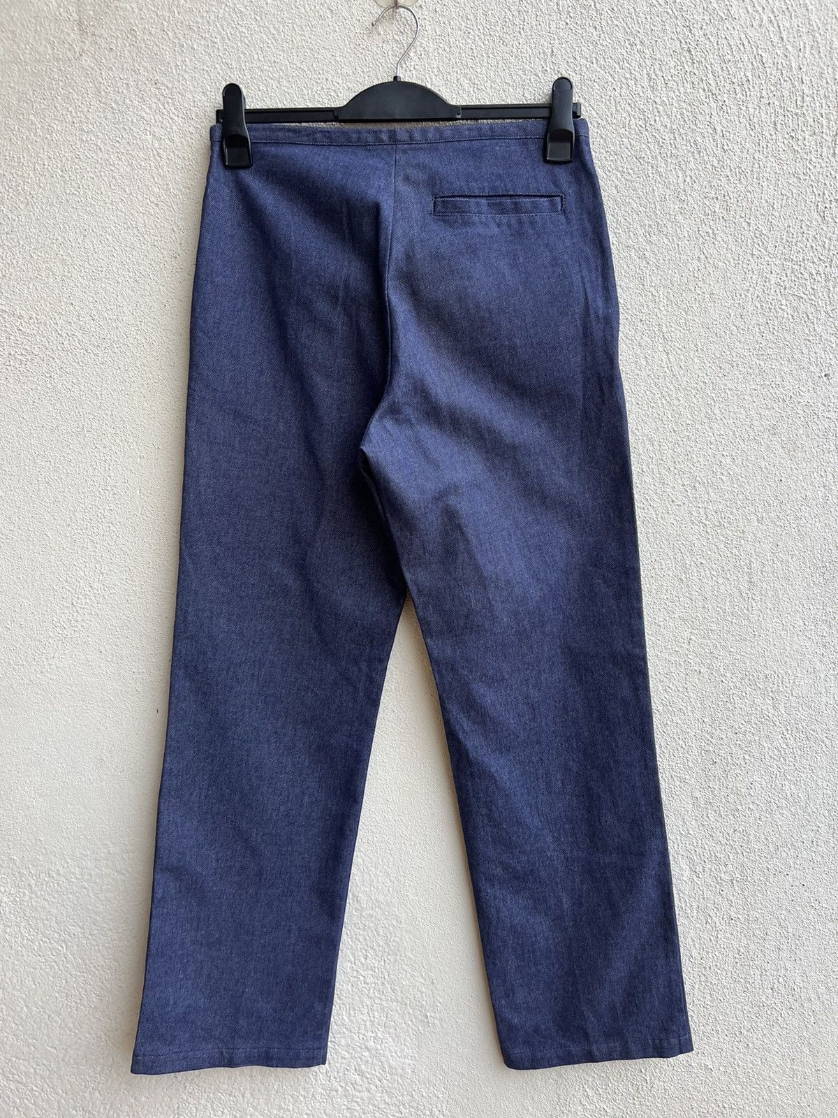 Danton Vintage Danton France Draw String Denim Trouser Pant Size US 29 - 17 Thumbnail