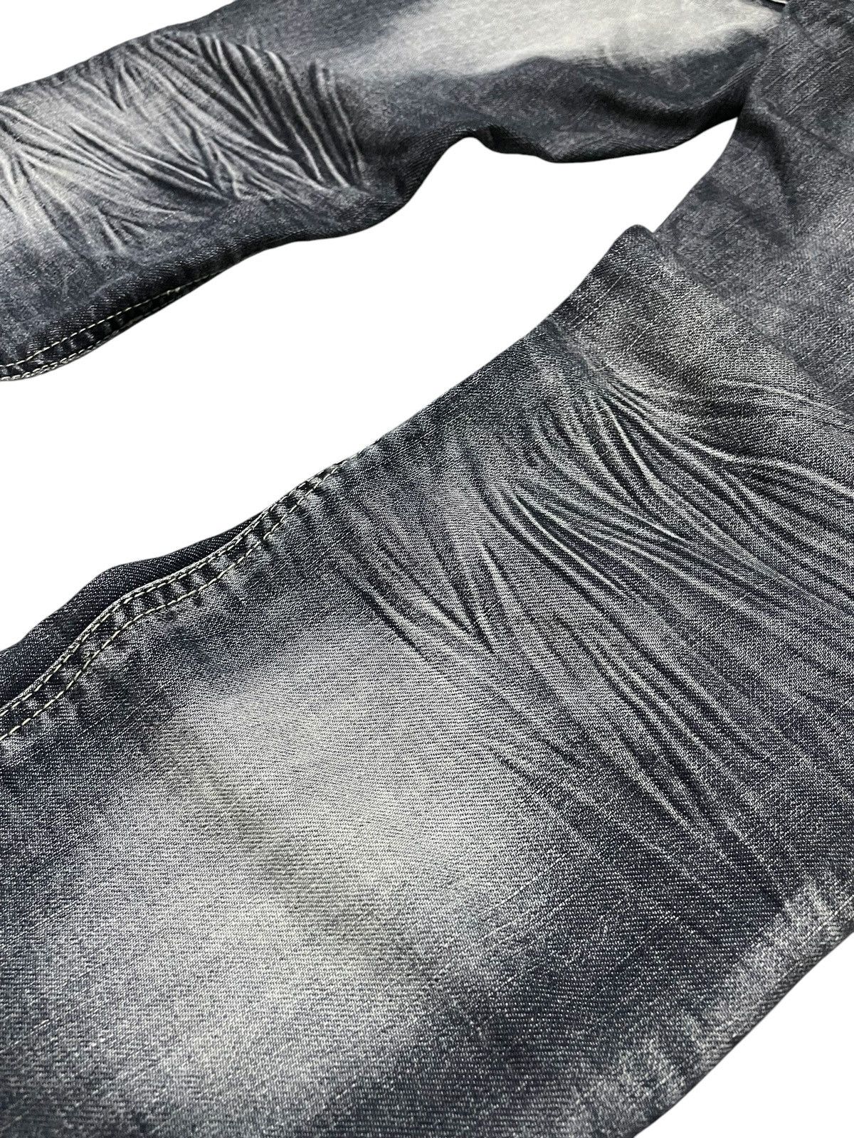 Tete Homme × Tornado Mart Michel Klein Japan Panel Spiral Flared Denim Jeans Size US 30 / EU 46 - 18 Thumbnail