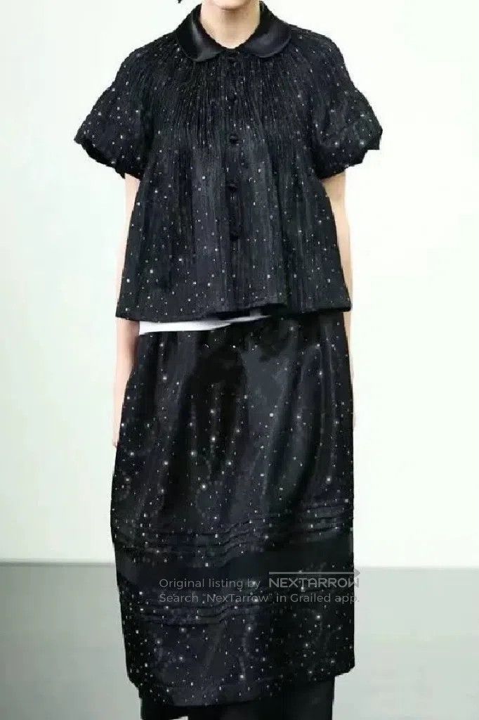 Comme des Garcons Comme Des Garcons size S Embroidered Polka Dot Fake Two-Pi Size 23" - 5 Thumbnail