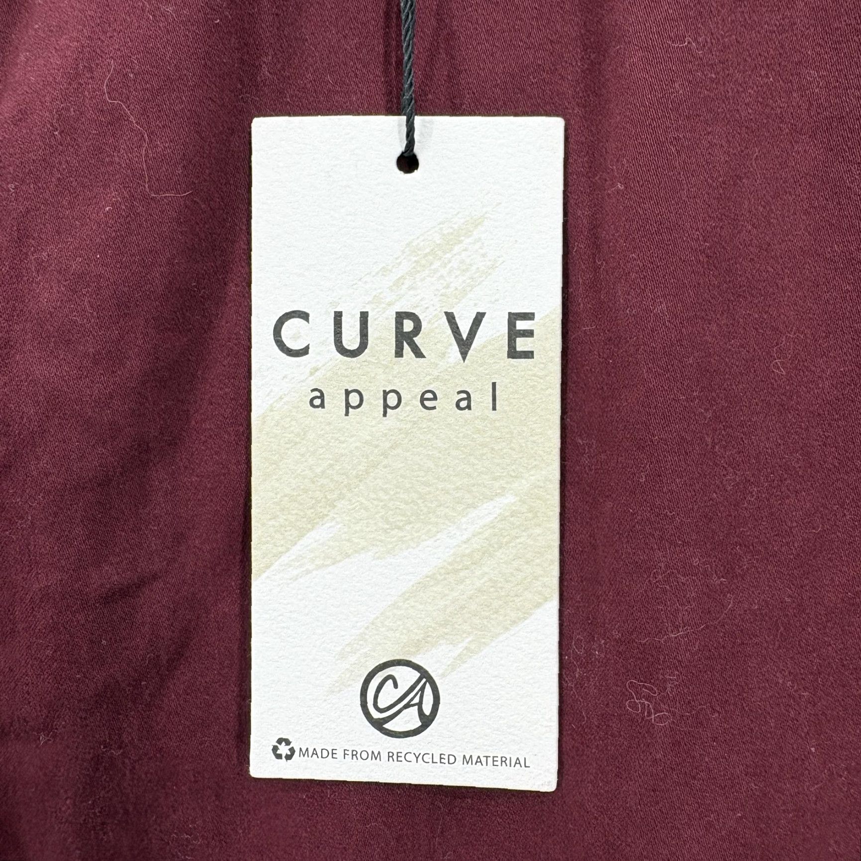 Vintage Curve Appeal Pants Womens 14/32 Burgundy Minimalist Jegging Stretch Skinny NWT Size 36" / US 14 / IT 50 - 4 Thumbnail