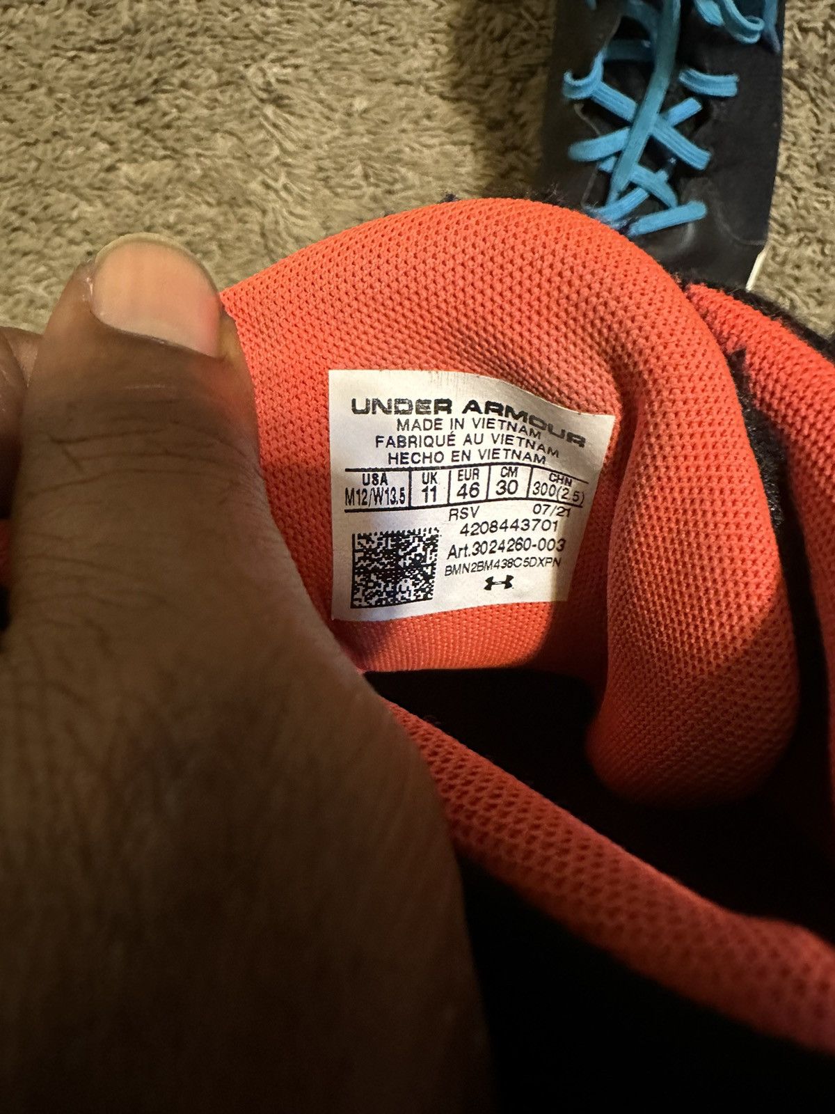 NBA × Under Armour × Vintage Vintage NBA Under Armor Basketball “jet 21” 00s size 12 Size US 12 / EU 45 - 12 Thumbnail