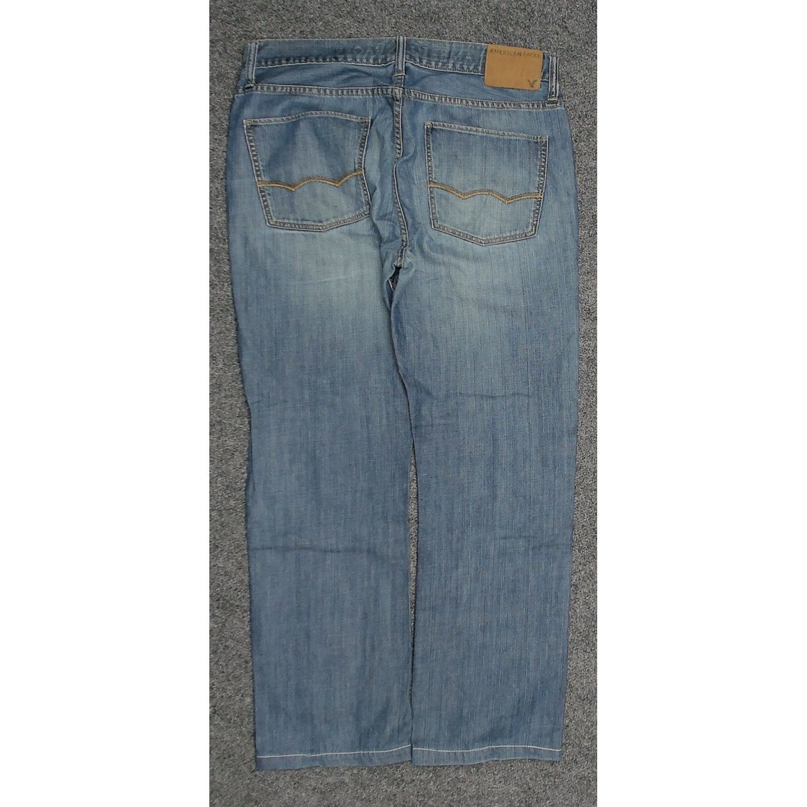 American Eagle Outfitters American Eagle Y2K Grunge Dirty Wash Distressed Skater Jeans Size US 34 / EU 50 - 4 Thumbnail