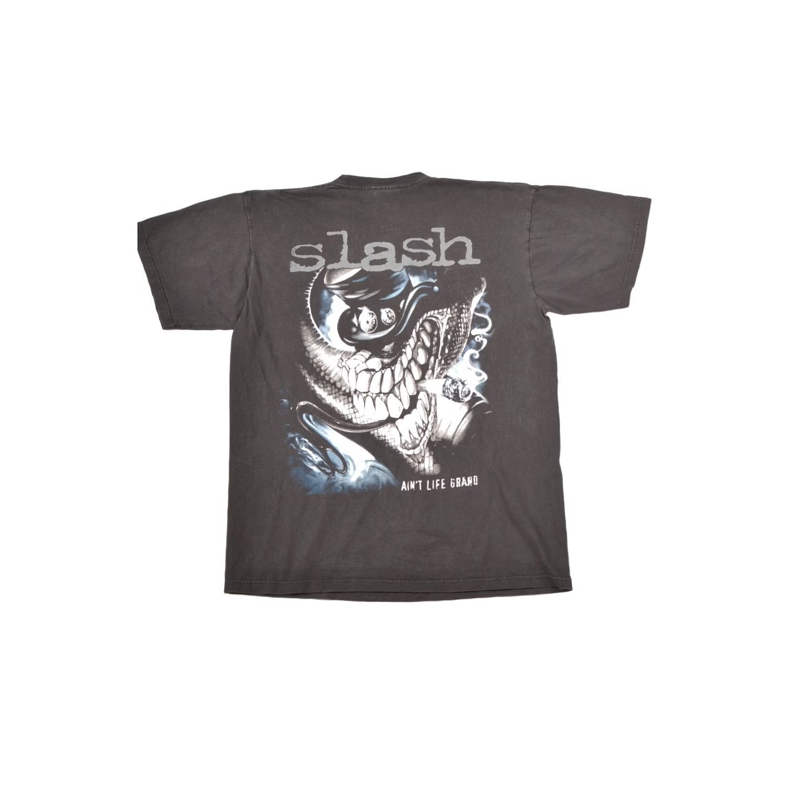 Vintage VINTAGE Distressed PK Sports Slash Ain't Life Grand Rock T-Shirt XL Black Mens Short Sleeve 100% Cotton PK Sports Shirt Size US XL / EU 56 / 4 - 7 Thumbnail