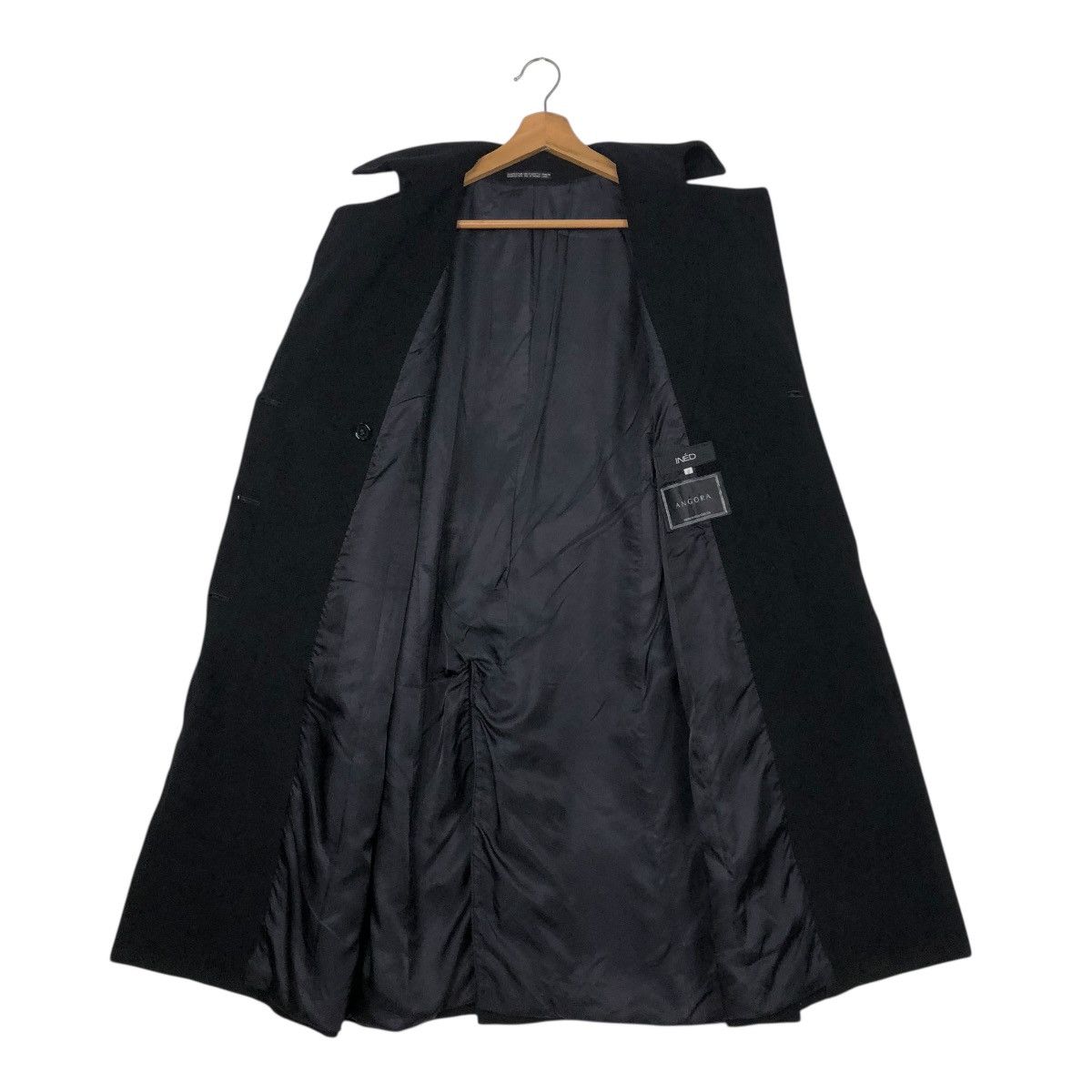 🔥RICH BLACK VINTAGE LONG WOOL JACKET INED YOHJI YAMAMOTO