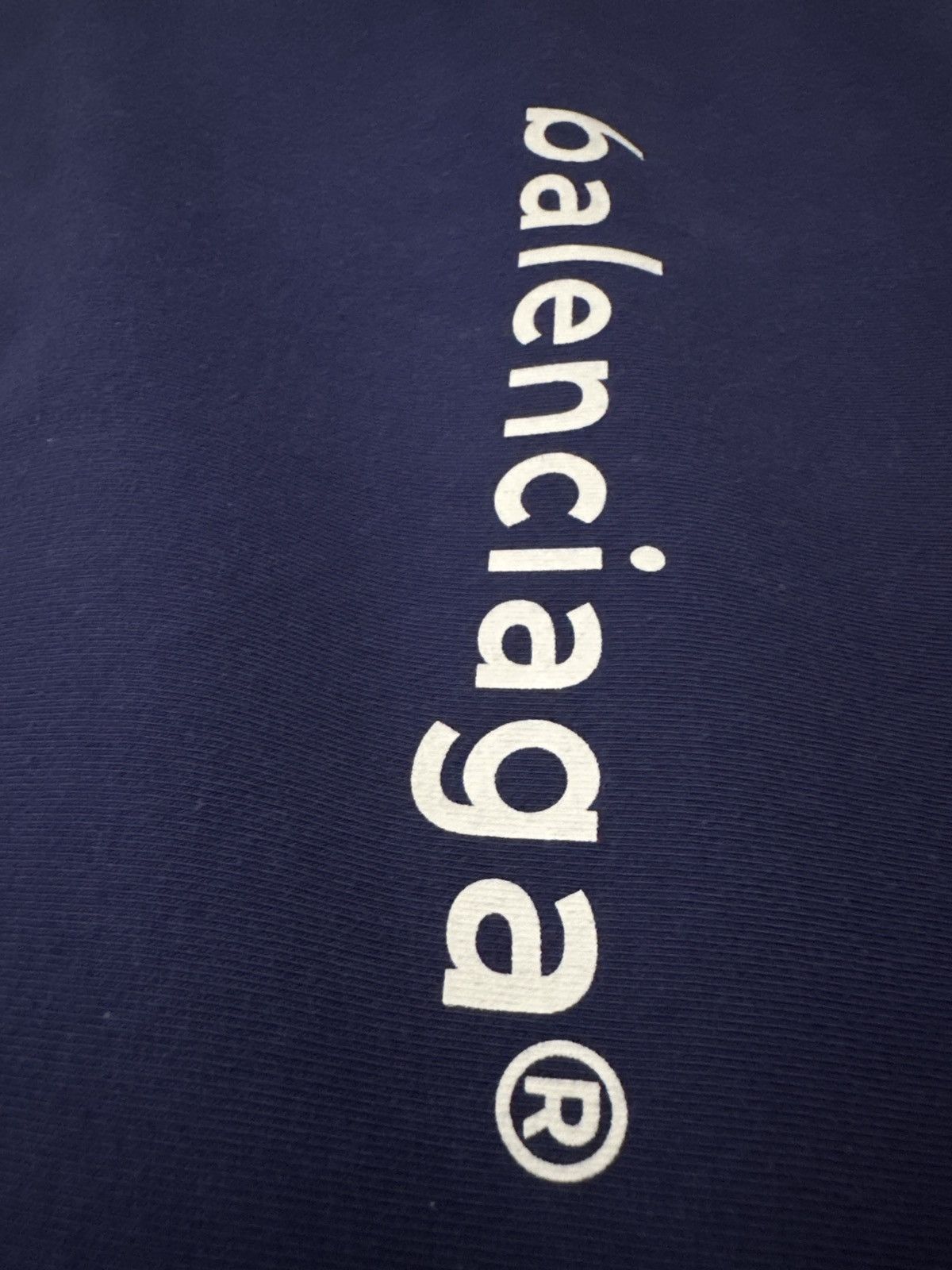 Balenciaga Balenciaga Logo Tee Blue Size US S / EU 44-46 / 1 - 1 Thumbnail