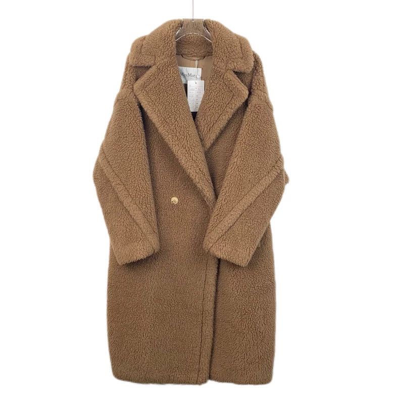 Max Mara Max Mara Teddy brown teddy camel-fleece lapel double-breas Size S / US 4 / IT 40 - 1 Thumbnail