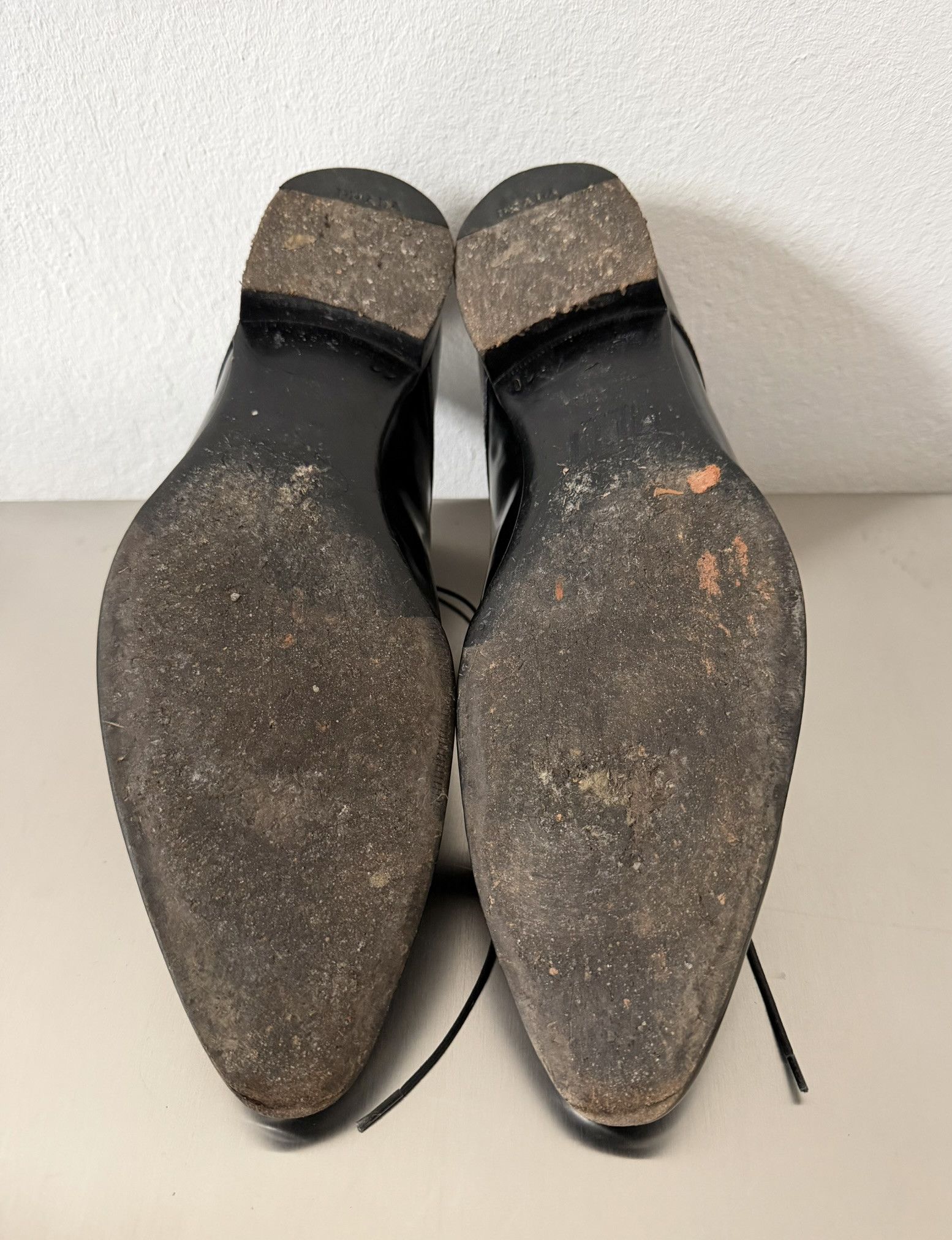Prada Prada Black Leather Derby Shoes EU44 Made in Italy Size US 11 / EU 44 - 10 Thumbnail