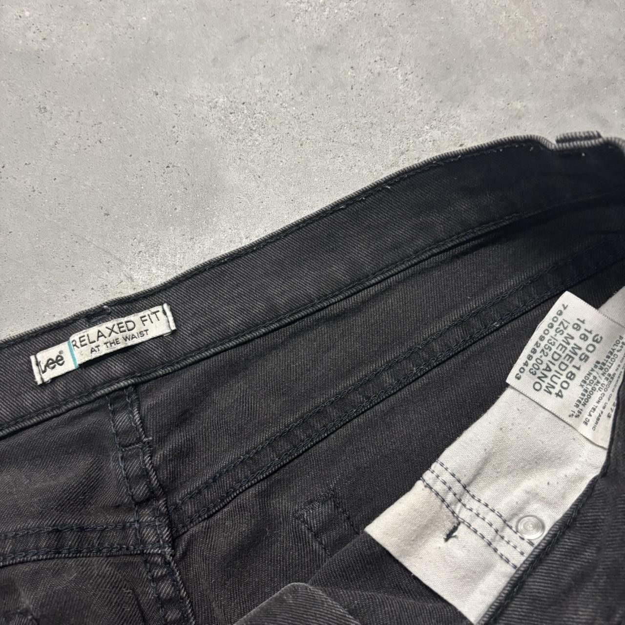 Japanese Brand × Vintage Crazy Vintage Y2K/2000s Grunge Faded Black Essential Denim Jeans! Size US 35 - 7 Thumbnail