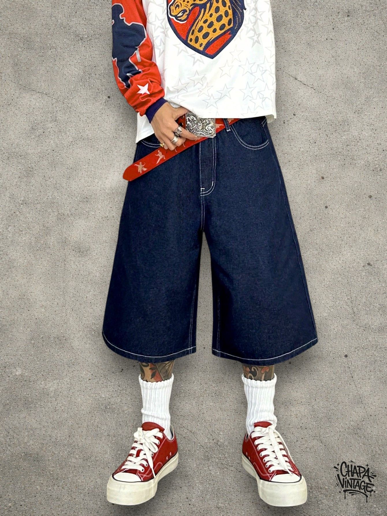 Japanese Brand Skate jeans jorts Size US 32 / EU 48 - 1 Thumbnail