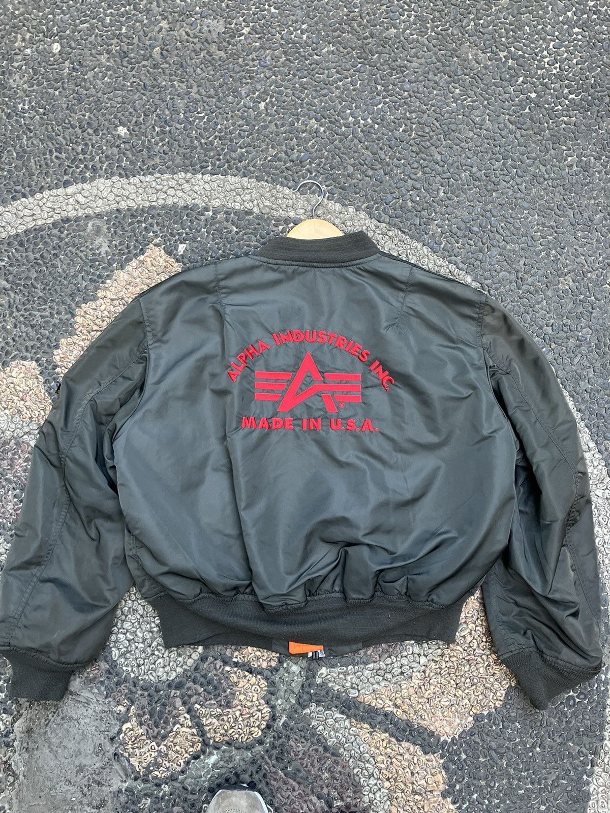 Vintage Alpha Industries Big logo Bomber Jacket