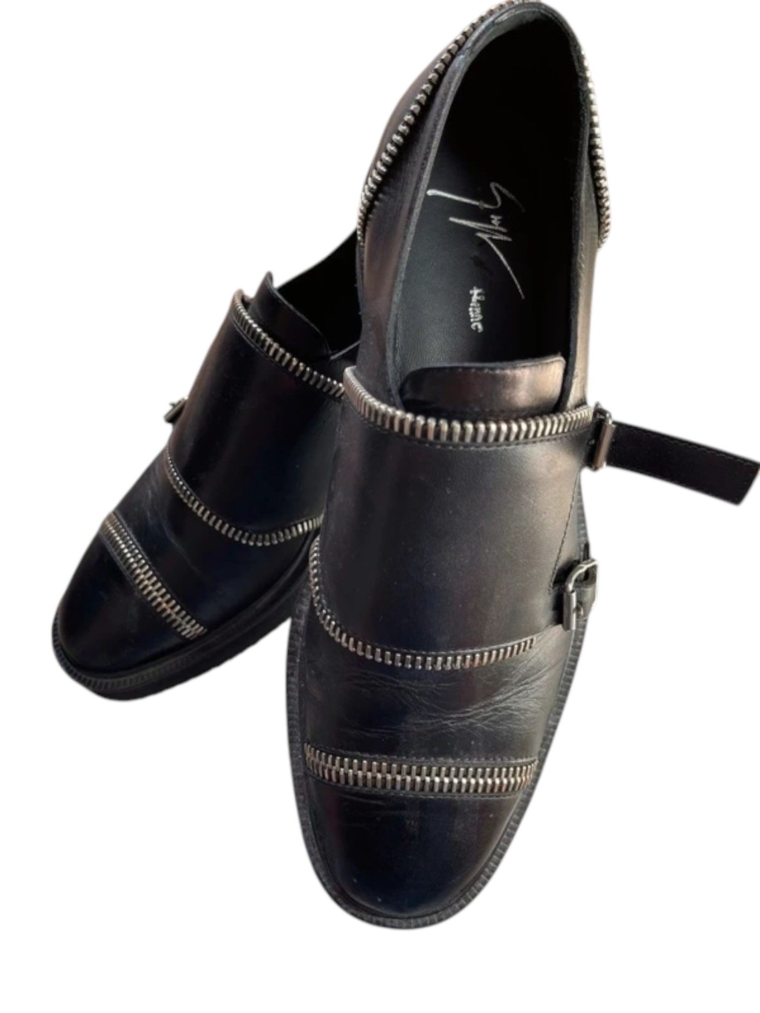 Giuseppe Zanotti Giuseppe Zanotti Double Monk Strap Zipper Shoes, Mid 2010s Size US 7 / EU 40 - 2 Thumbnail