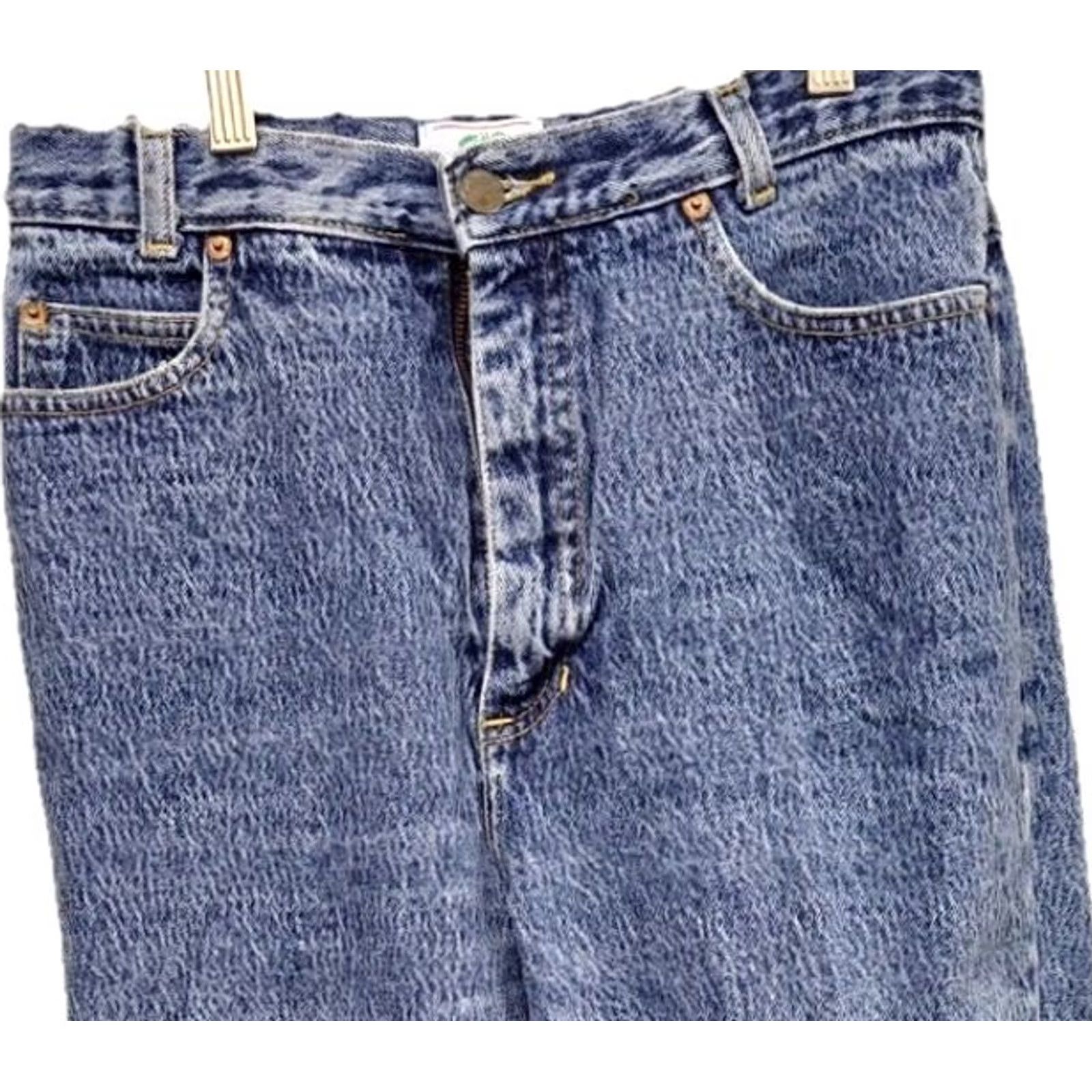 Vintage VINTAGE Palmetto High Waist Mom Jeans Blue Denim Acid Wash Tapered Leg Women’s Size 13 Size 34" / US 12 / IT 48 - 2 Thumbnail