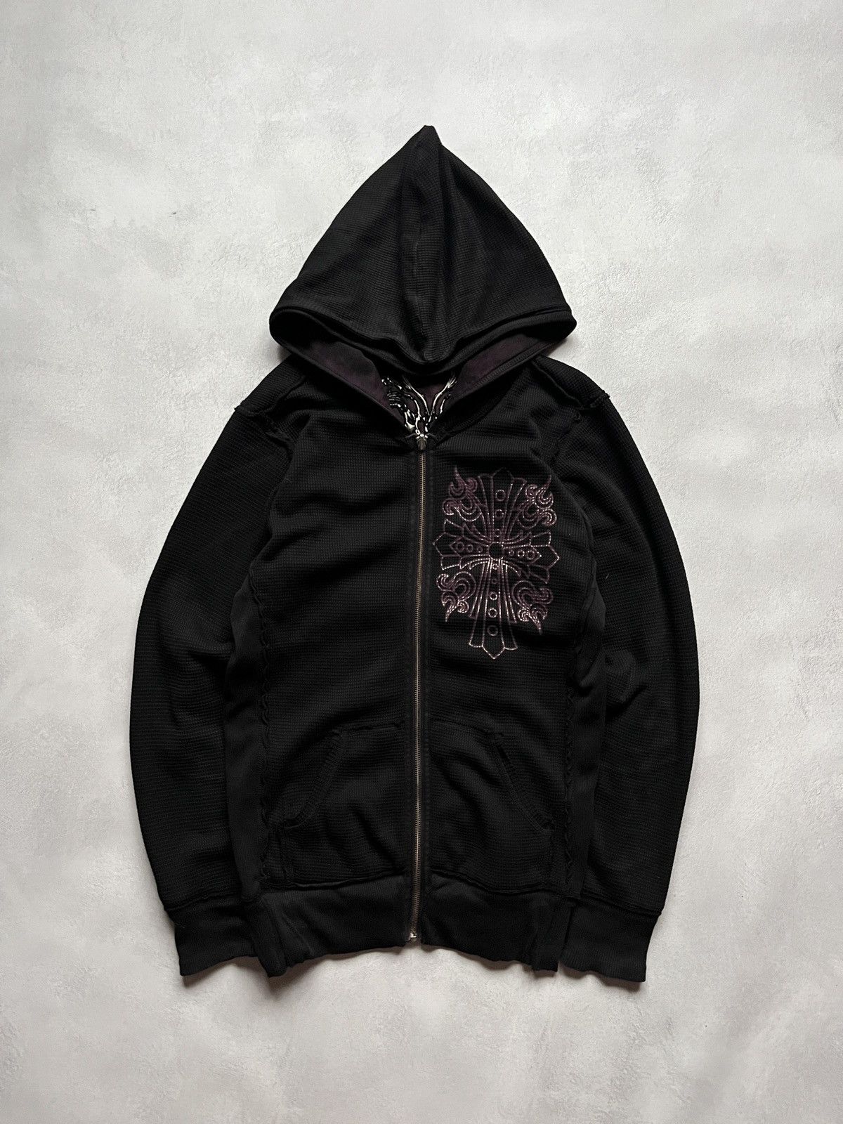 Affliction Rare Vintage Affliction Zip Hoodie y2k Skull Avant-Garde Size US M / EU 48-50 / 2 - 6 Thumbnail