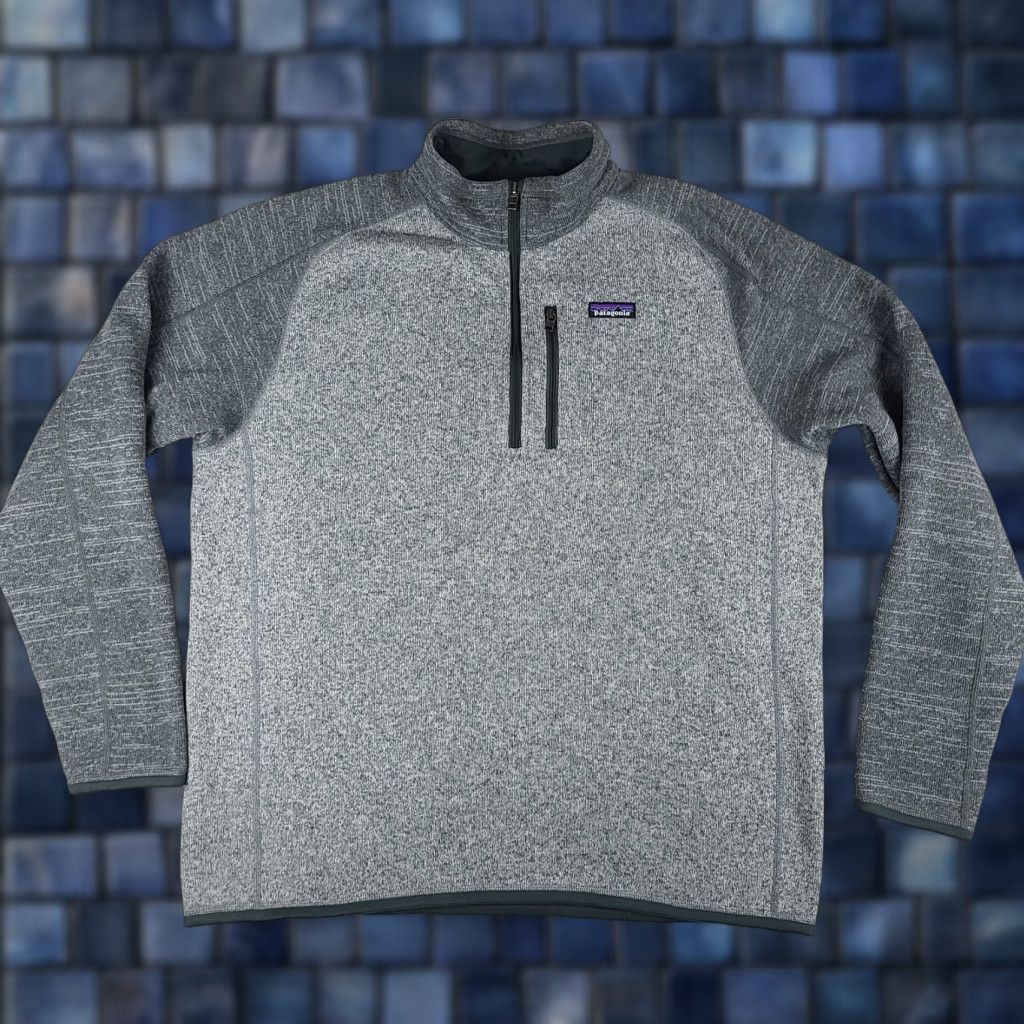 Patagonia Better Sweater Mens XL Gray Fleece Quarter Zip Sweatshirt