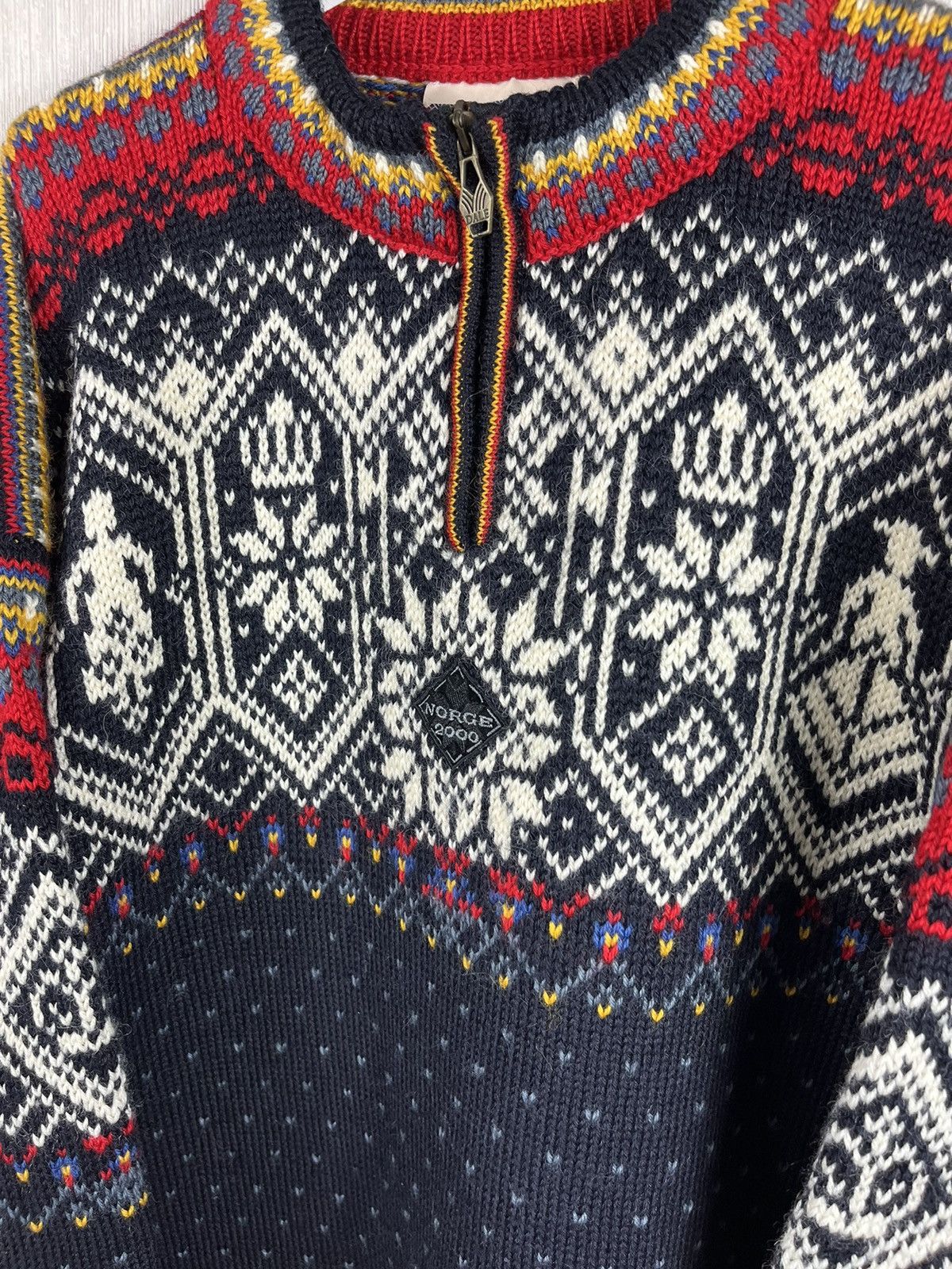 Dale Of Norway × Vintage Vintage Dale of Norway wool heavy patterned zip sweater knit Size US L / EU 52-54 / 3 - 8 Thumbnail