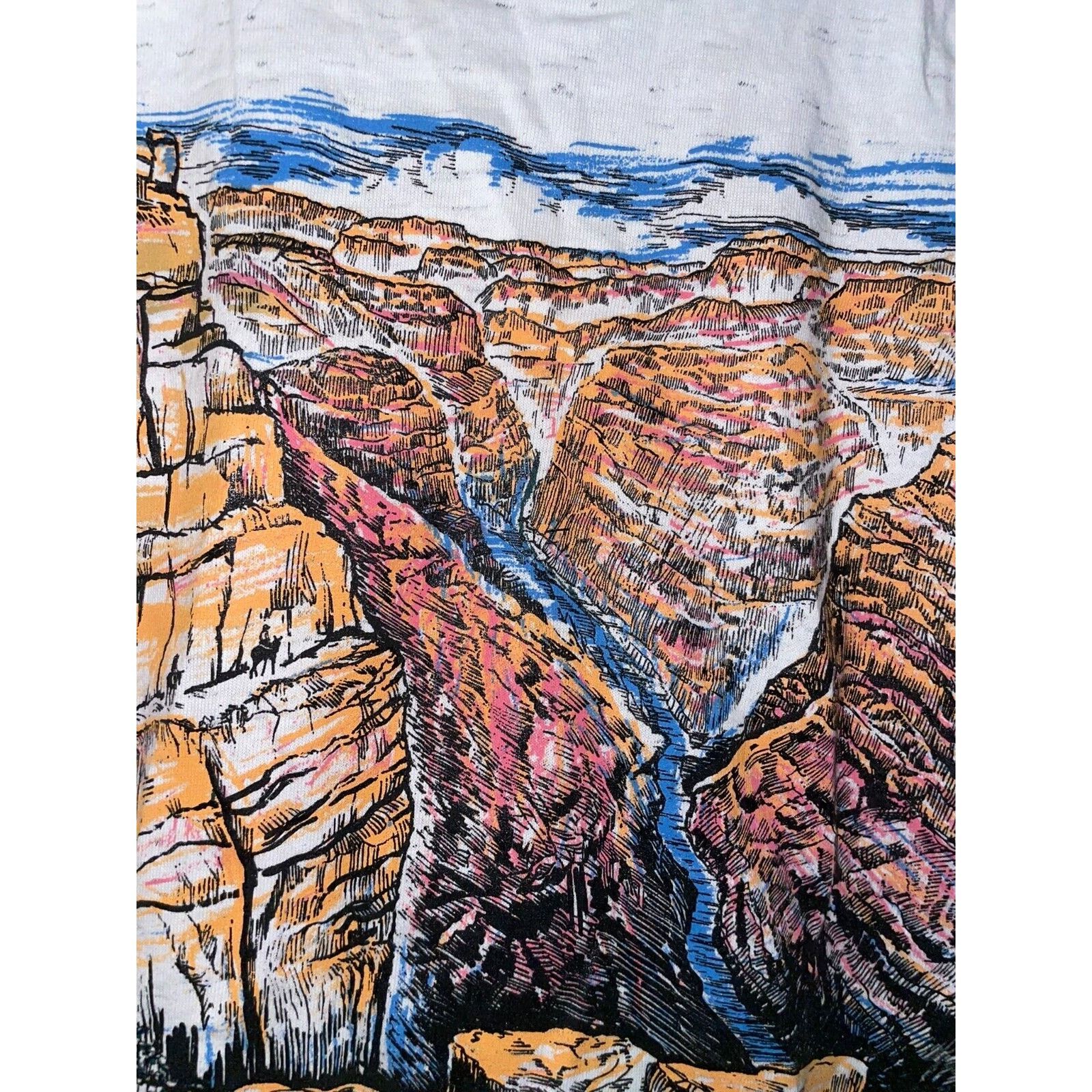 Vintage Vintage Test Print Shirt Grand Canyon Atlanta White M Tee Size US M / EU 48-50 / 2 - 5 Thumbnail