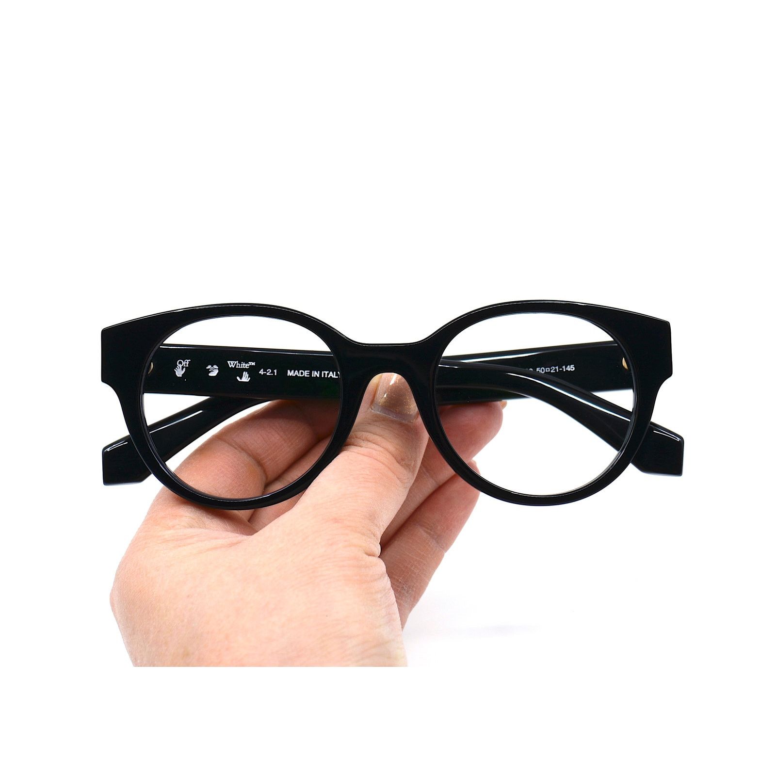 Off-White NEW! OFF-WHITE STYLE-2 OERJ002 BLACK EYEGLASSES FRAME Size ONE SIZE - 10 Thumbnail