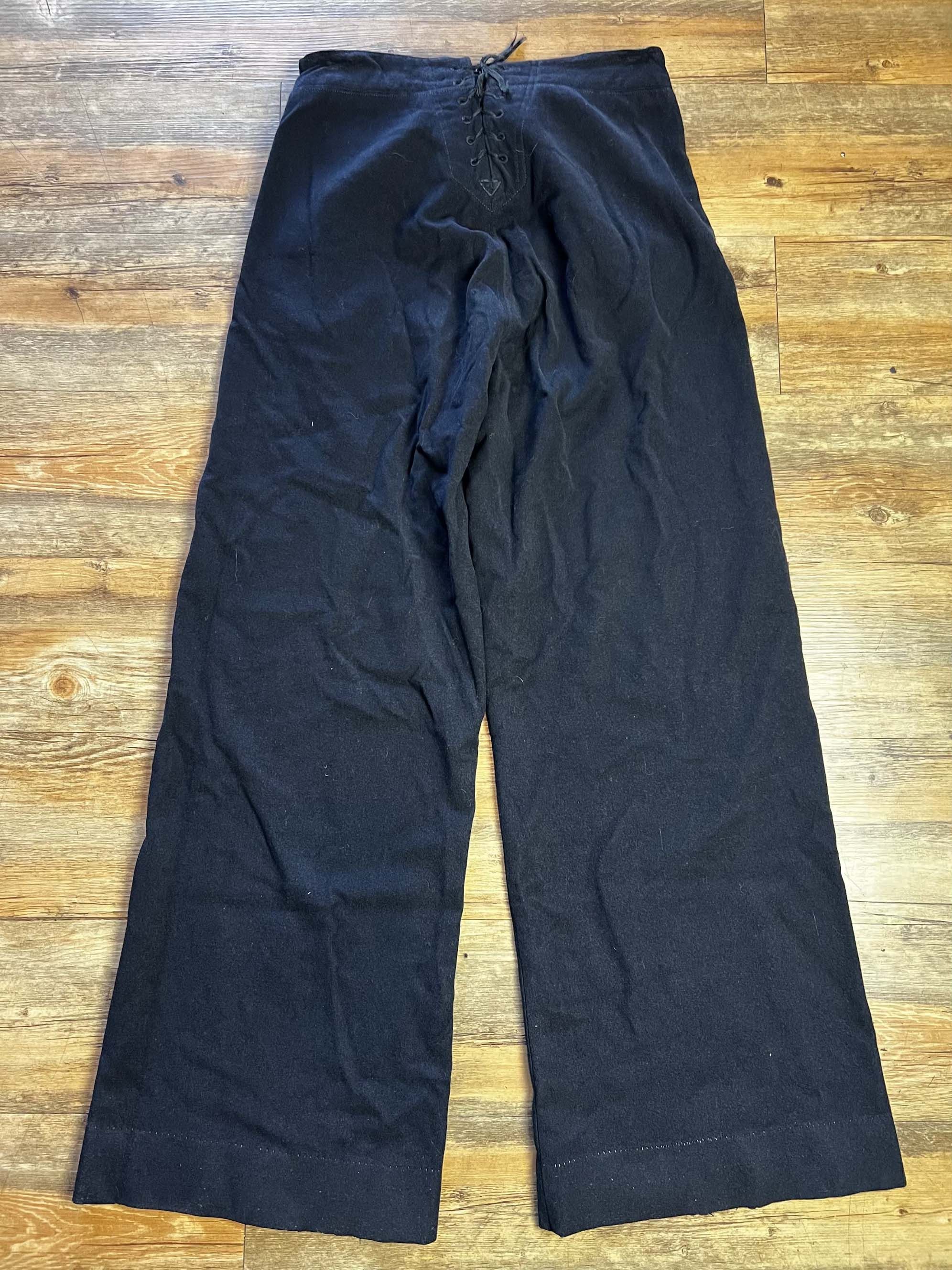 Vintage Vintage 1940s WWII US Navy 13 Button Wool Sailor Pants Size US 26 / EU 42 - 12 Thumbnail