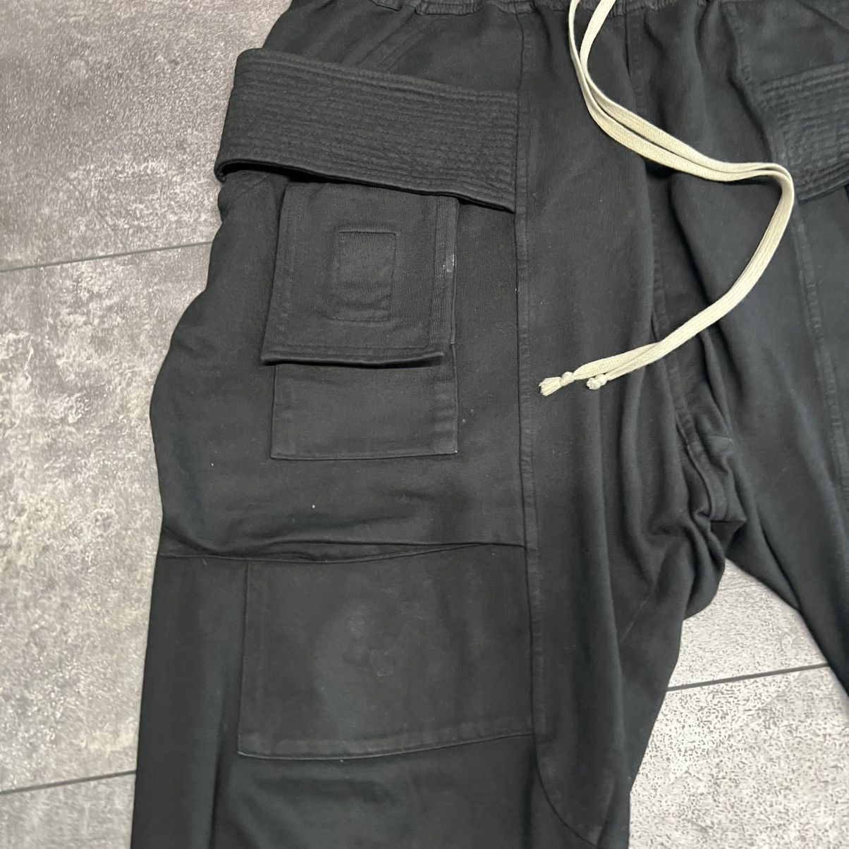 Rick Owens Drkshdw Rick Owens DRKSHDW Creatch Cargo Drawstring Pants Black Size US 36 / EU 52 - 4 Thumbnail