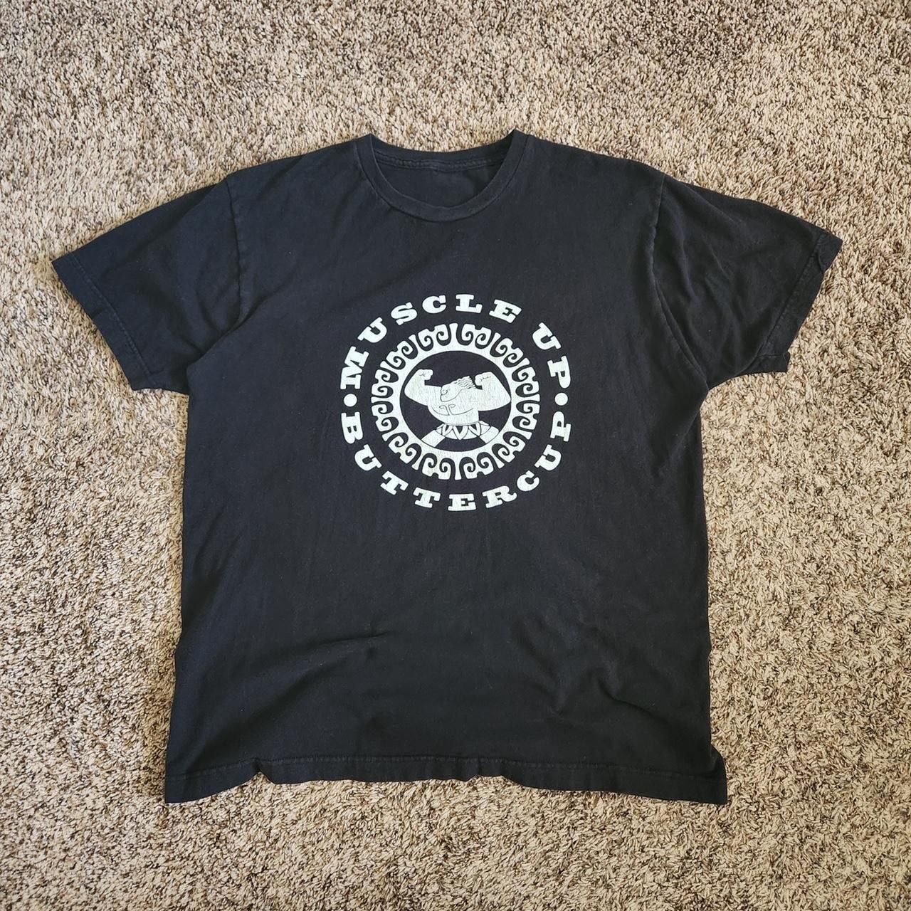 Vintage Muscle Up Buttercup T-Shirt Black Workout Gymwear Tee Size US M / EU 48-50 / 2 - 1 Thumbnail