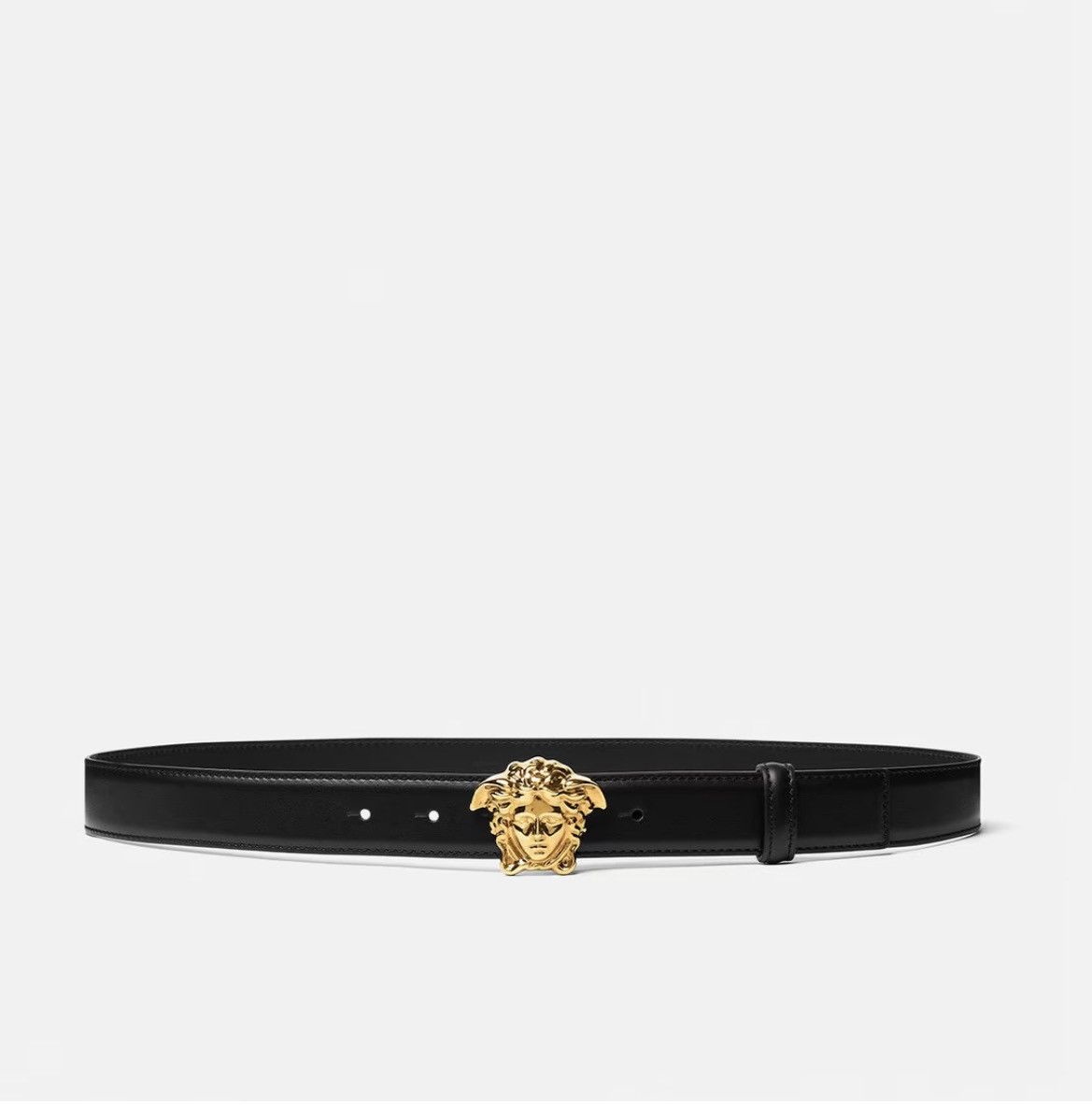 image of Versace Medusa Belt in Black, Men's