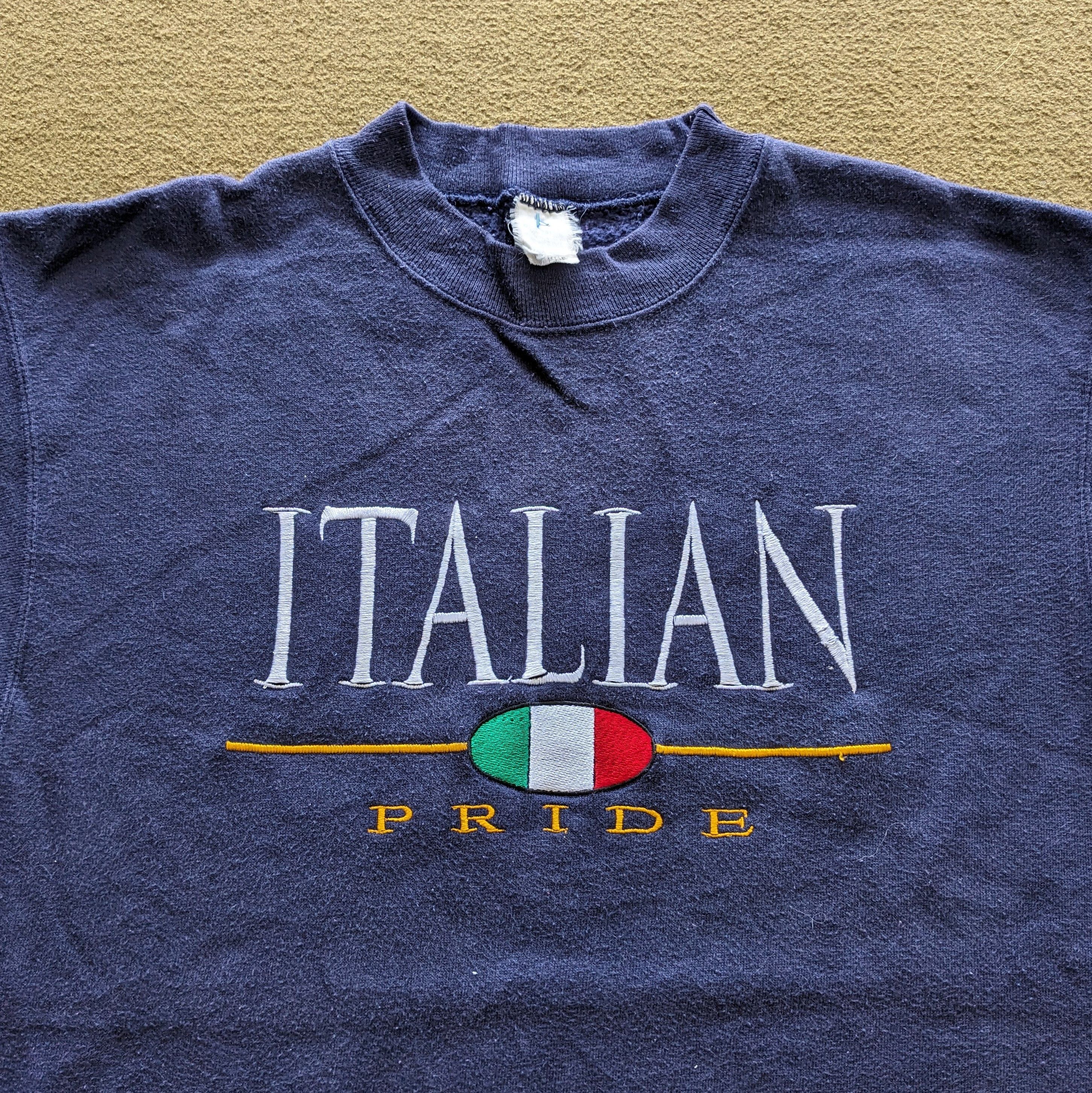 Vintage Vintage ITALIAN PRIDE Streetwear Style Sweatshirt Size US S / EU 44-46 / 1 - 2 Thumbnail