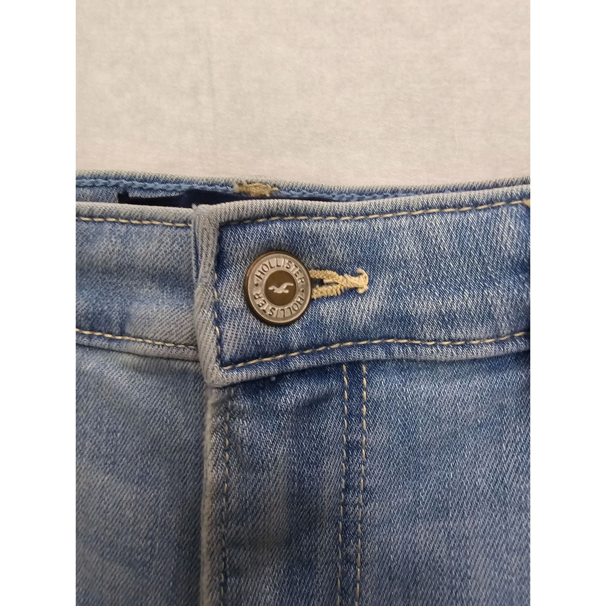Hollister Hollister Distressed High-Rise Super Skinny Jeans Size 9 Lig Size 29" - 4 Thumbnail
