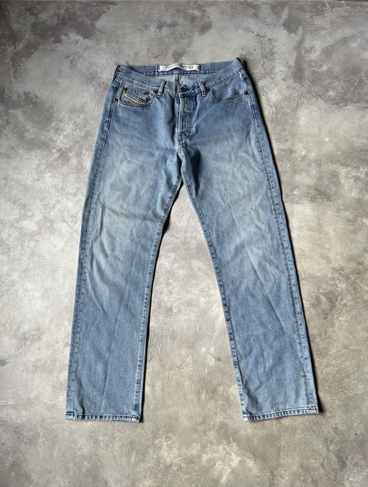 Diesel Vintage 90s Diesel Distressed Fade Denim Pants Size US 33 - 5 Thumbnail