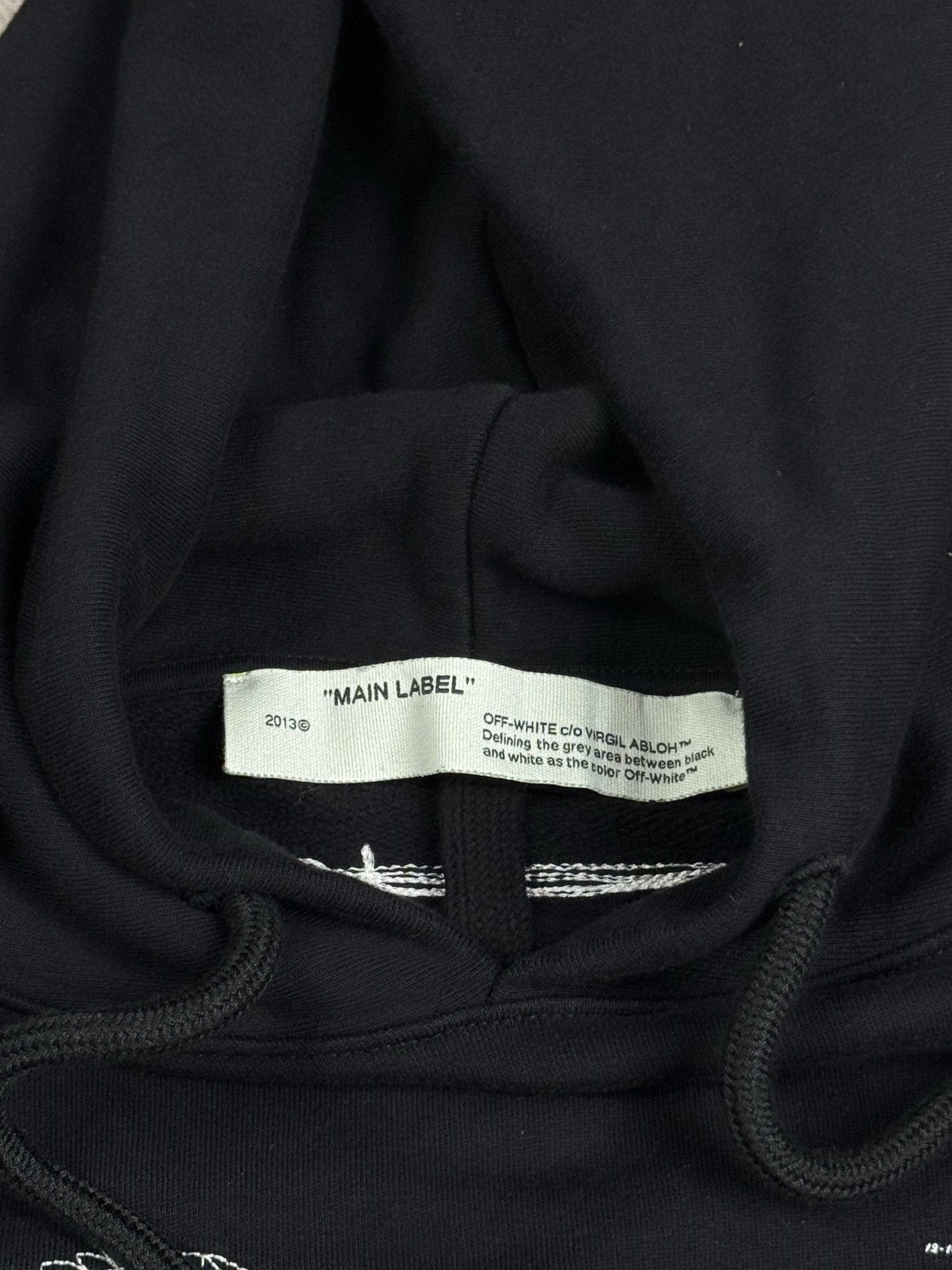 Off-White embroidered hoodie Size US XL / EU 56 / 4 - 4 Thumbnail