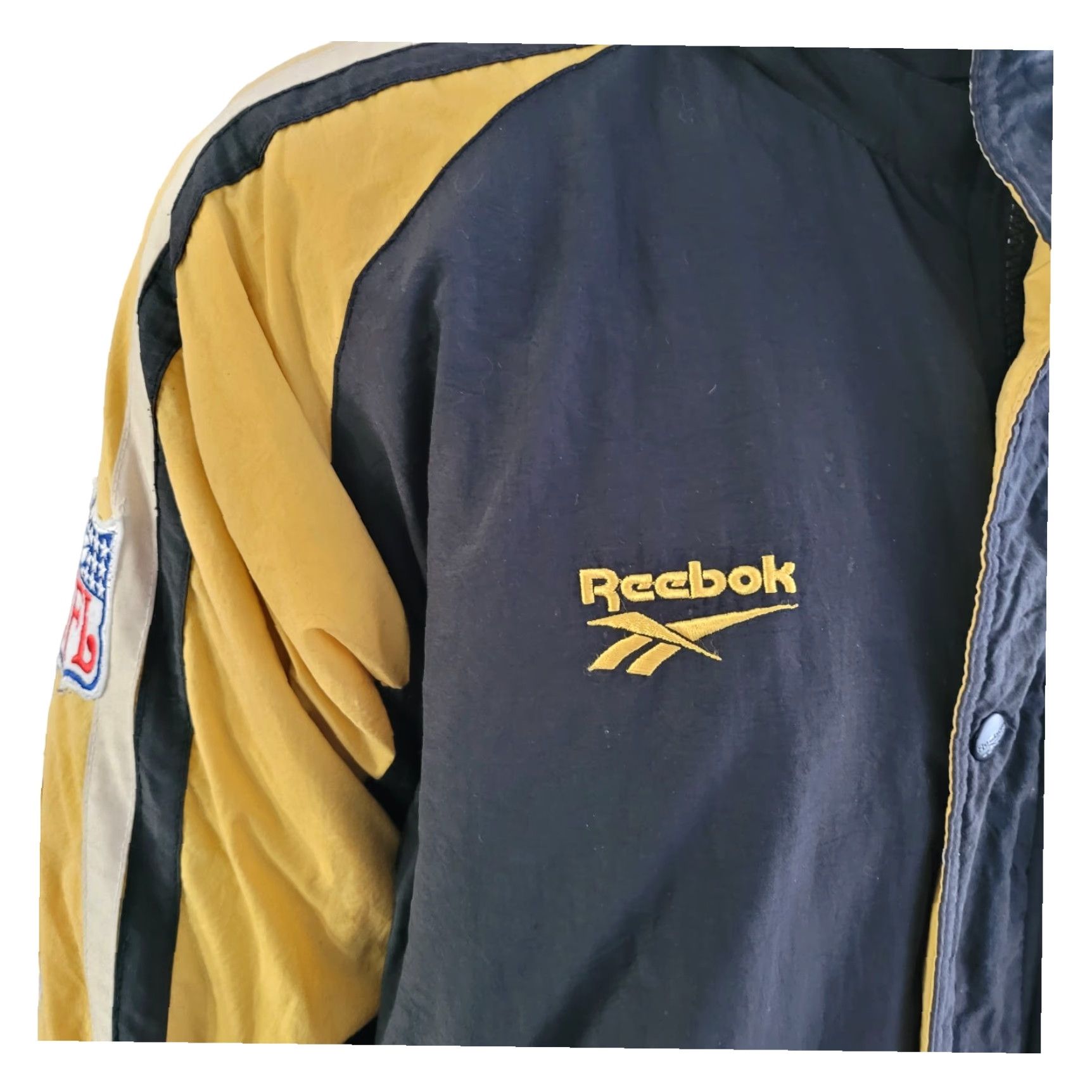 Reebok VINTAGE Reebok Steelers NFL Padded Jacket Sz XL Size US XL / EU 56 / 4 - 2 Thumbnail