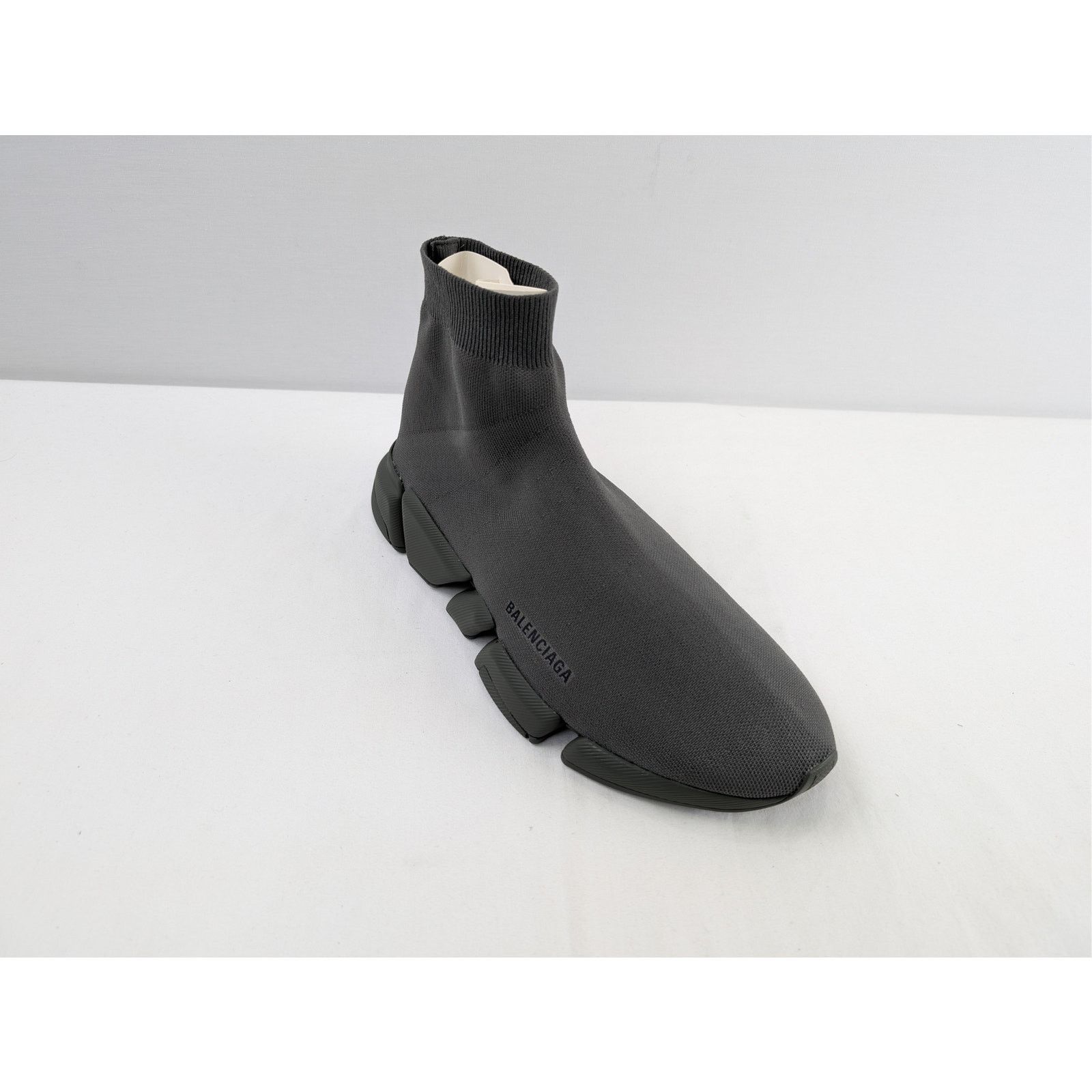 Balenciaga o1rshd1 Speed 2.0 LT New Recycled Knit Sneakers in Dark kaki Size US 12 / EU 45 - 4 Thumbnail