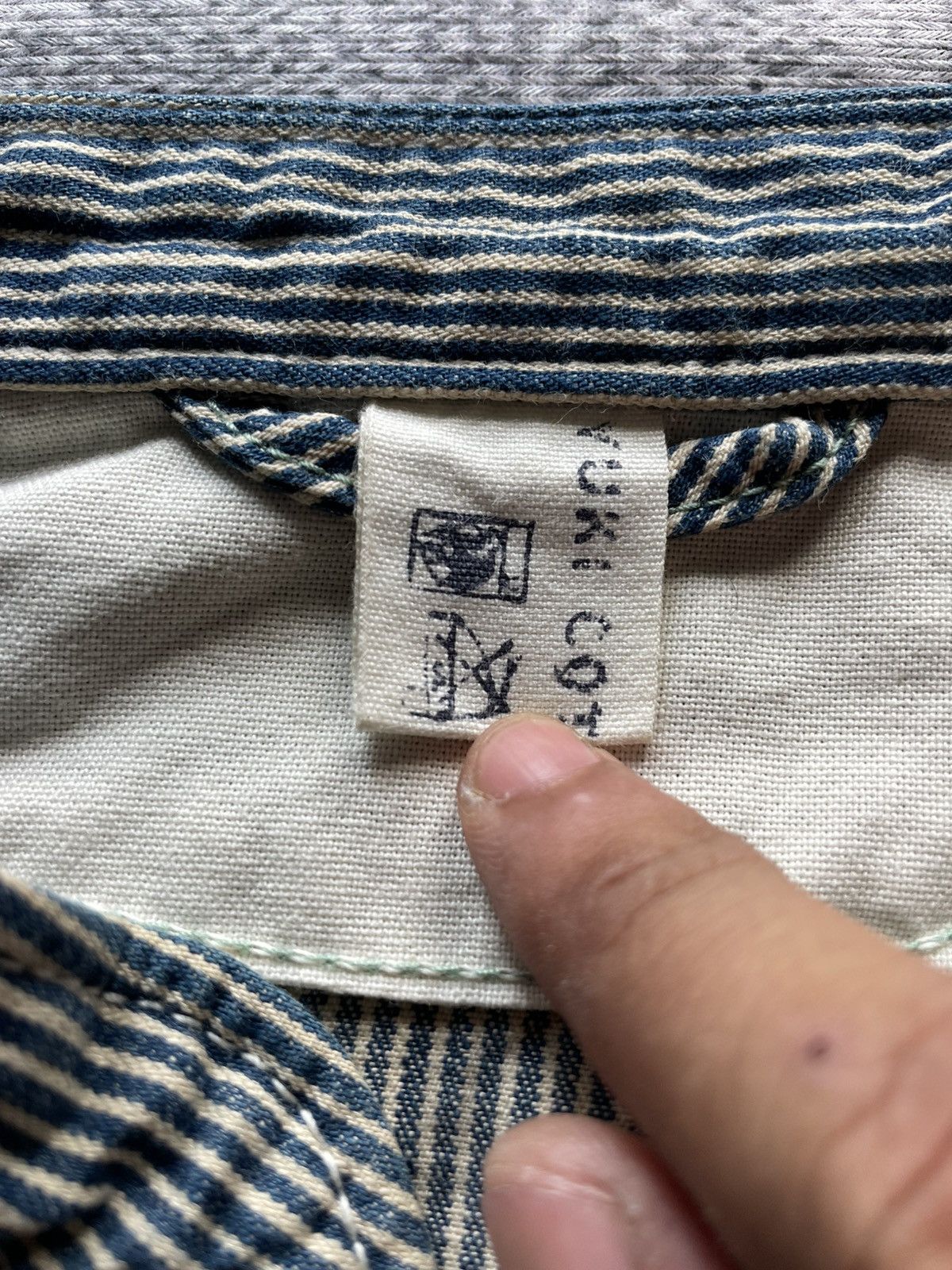 45rpm Vintage Yuki Cotton By 45Rpm Hickory Stripes Jacket Size US M / EU 48-50 / 2 - 4 Thumbnail