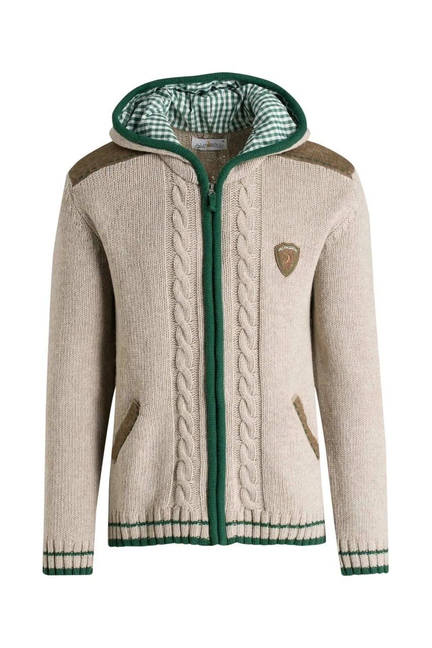 Vintage Spieth & Wensky German Design Knit Wool Blend Zip Hoodie Size US M / EU 48-50 / 2 - 2 Thumbnail