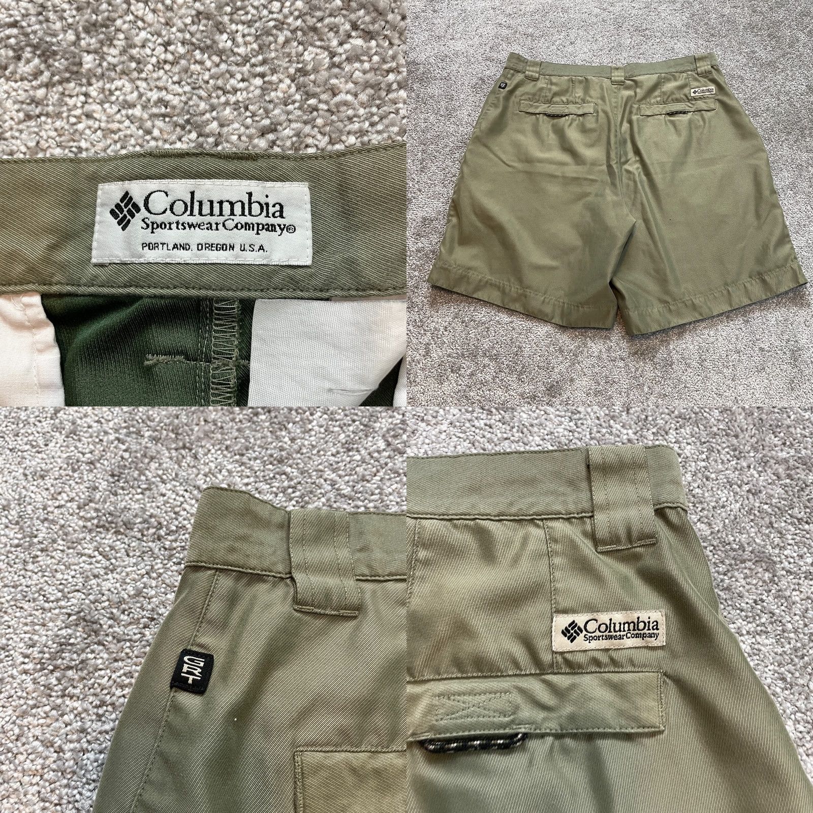 Vintage Columbia Sportswear Shorts Mens 38 Green Outdoor Hiking 9" Inseam Solid Athletic Pockets Size US 38 / EU 54 - 8 Thumbnail