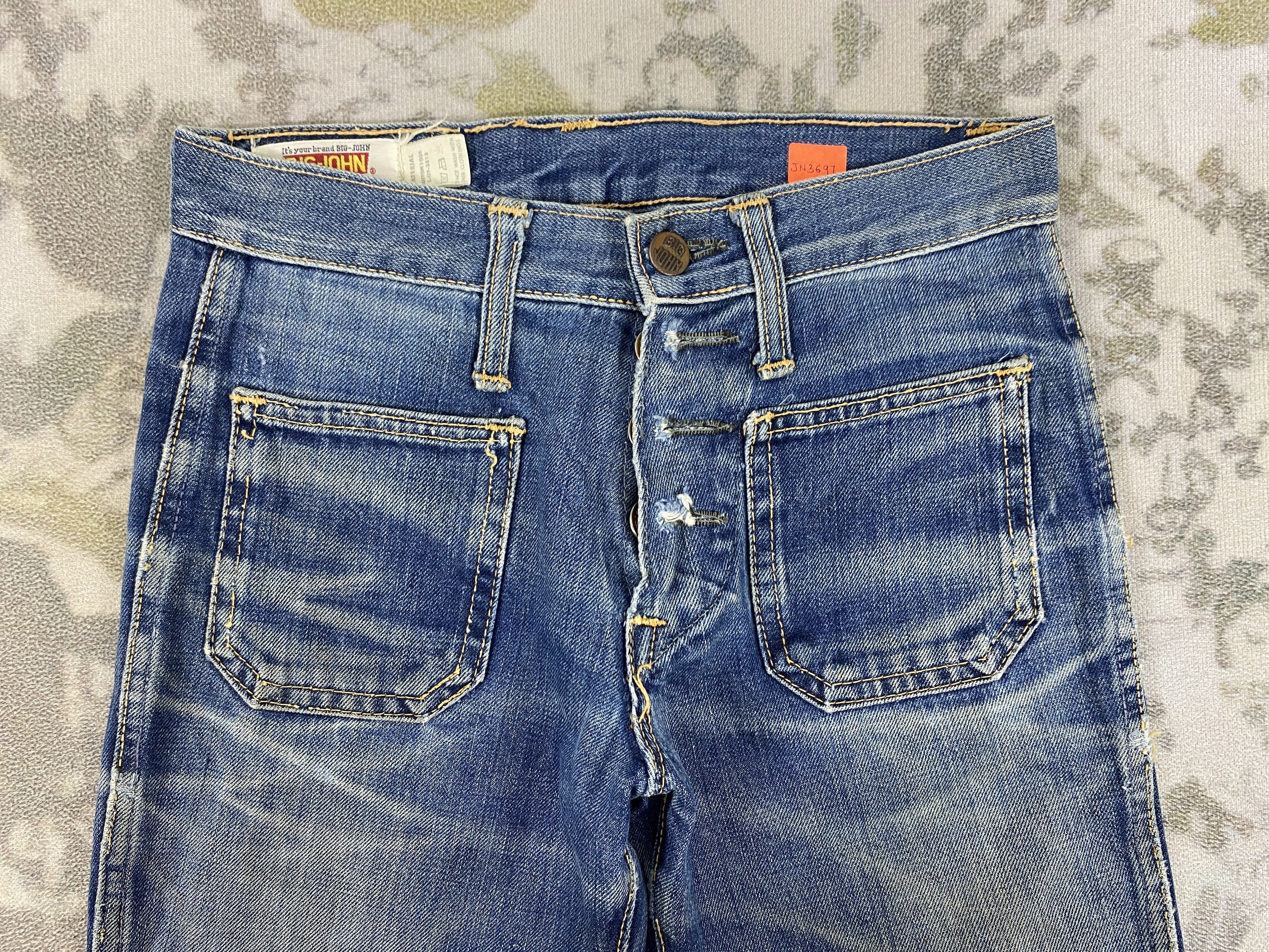 Kapital Vintage Big John Flare kapital style 26x29 Denim- JN3697 Size US 26 / EU 42 - 3 Thumbnail