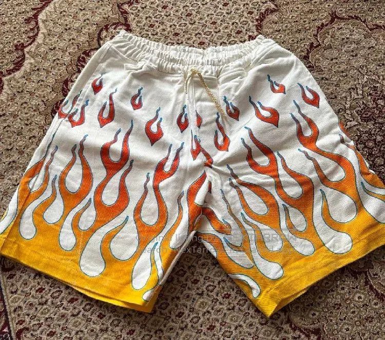 VINNY's Flames Printed Easy Short Pants. Size US 30 / EU 46 - 1 Thumbnail