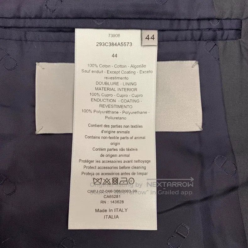 Dior Dior 22 blue and black cotton lapel single-breasted long-s Size US S / EU 44-46 / 1 - 7 Thumbnail