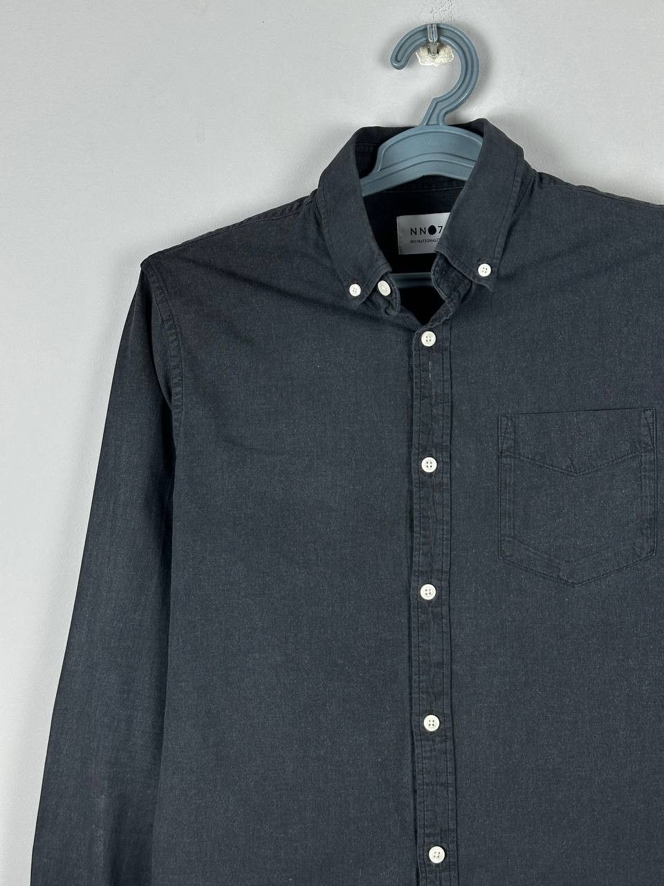 NN07 NN07 Levon Grey Cotton Casual Long Sleeve Shirt Size US M / EU 48-50 / 2 - 3 Thumbnail