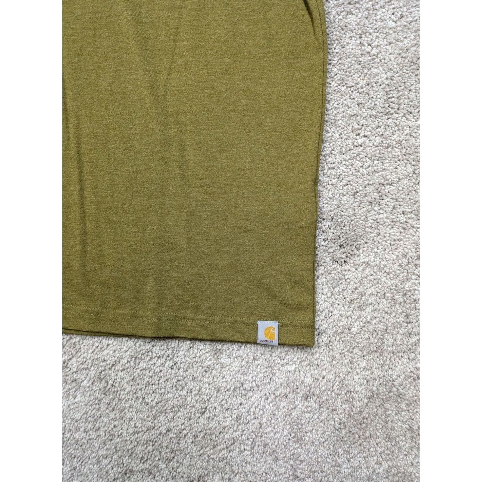 Carhartt Carhartt Shirt Mens Large Green Relaxed Fit Script Patch Workwear Tee Size US L / EU 52-54 / 3 - 2 Thumbnail