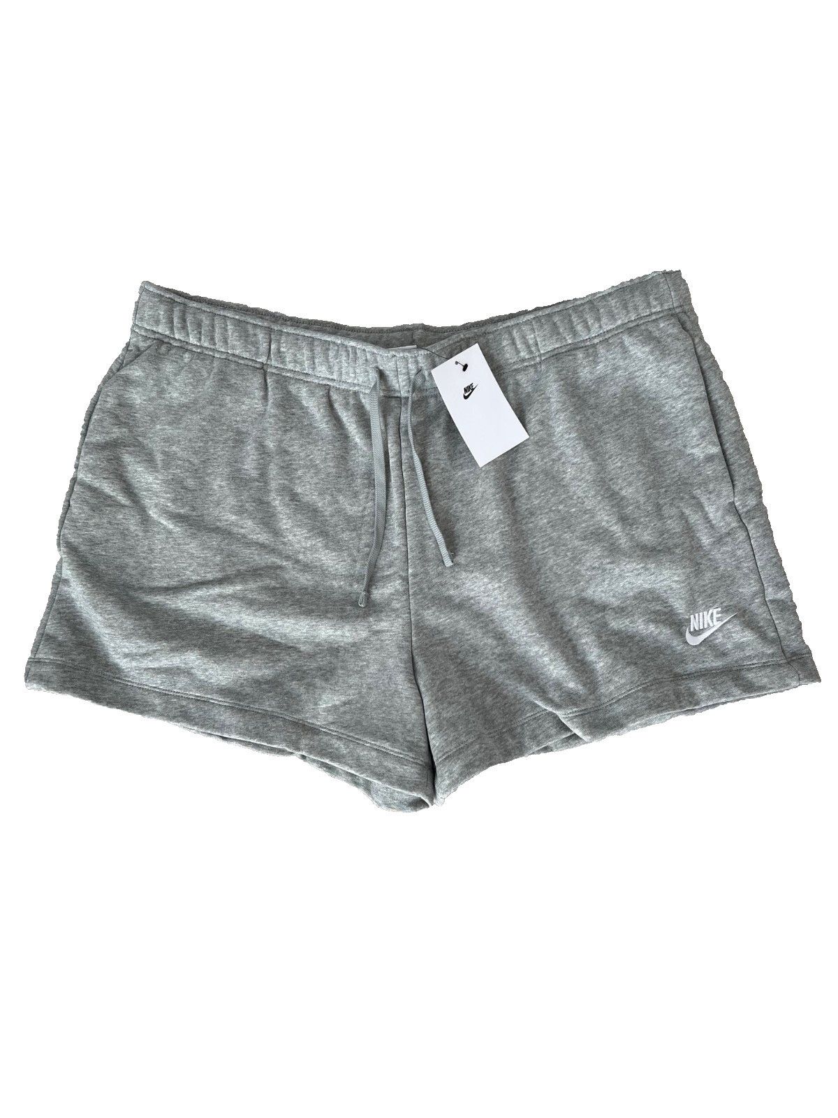 Nike Nike DQ5802 Fleece Mid-Rise Shorts Grey ( XXL ) Size 24" / US 00 / IT 34 - 4 Thumbnail
