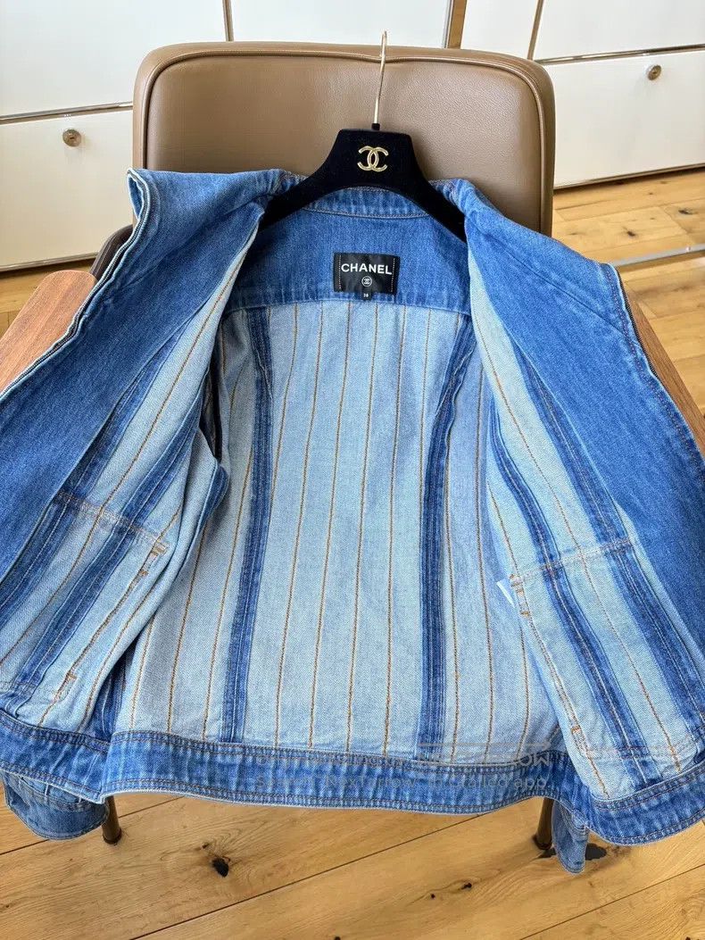 Chanel Chanel Hamburg series navy collar casual two-pocket blue d Size XS / US 0-2 / IT 36-38 - 9 Thumbnail