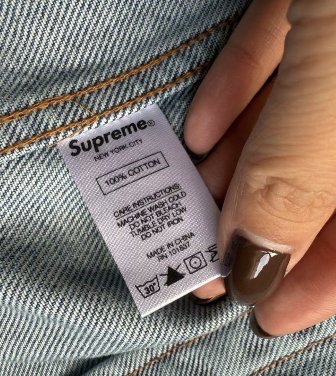 Supreme Supreme patches denim Trucker work Jacket Size US XL / EU 56 / 4 - 4 Thumbnail