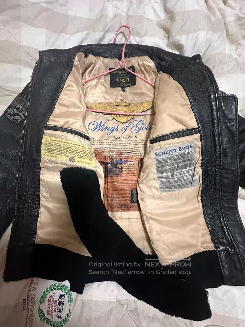 Schott Schott G1 vintage distressed flight jacket Size US L / EU 52-54 / 3 - 3 Thumbnail