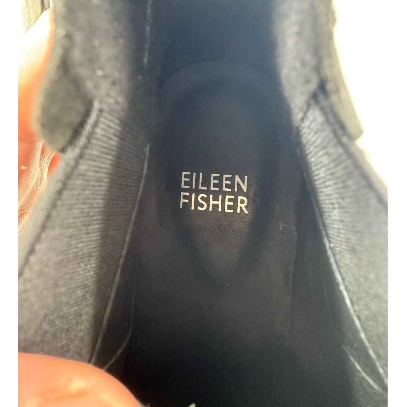 Eileen Fisher NEW Eileen Fisher Black Calm Shearling Wedge Boot Booties Size US 8 / IT 38 - 7 Thumbnail