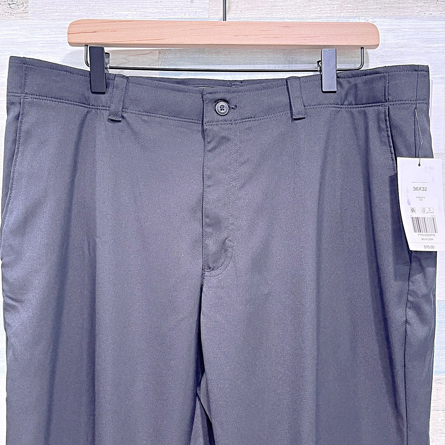 PGA Tour Pro Tour Stretch Active Waistband Golf Pants Black 36x32 Size 36" / US 14 / IT 50 - 2 Thumbnail