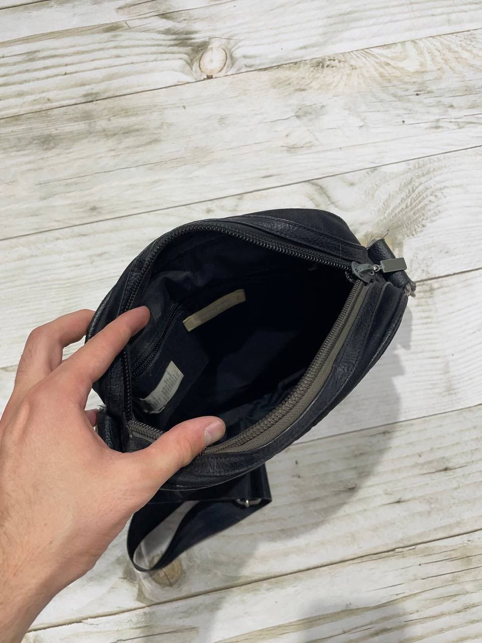 Diesel Vintage Diesel Messenger Bag Y2K Avant-Garde Leather/Nylon Size ONE SIZE - 11 Thumbnail