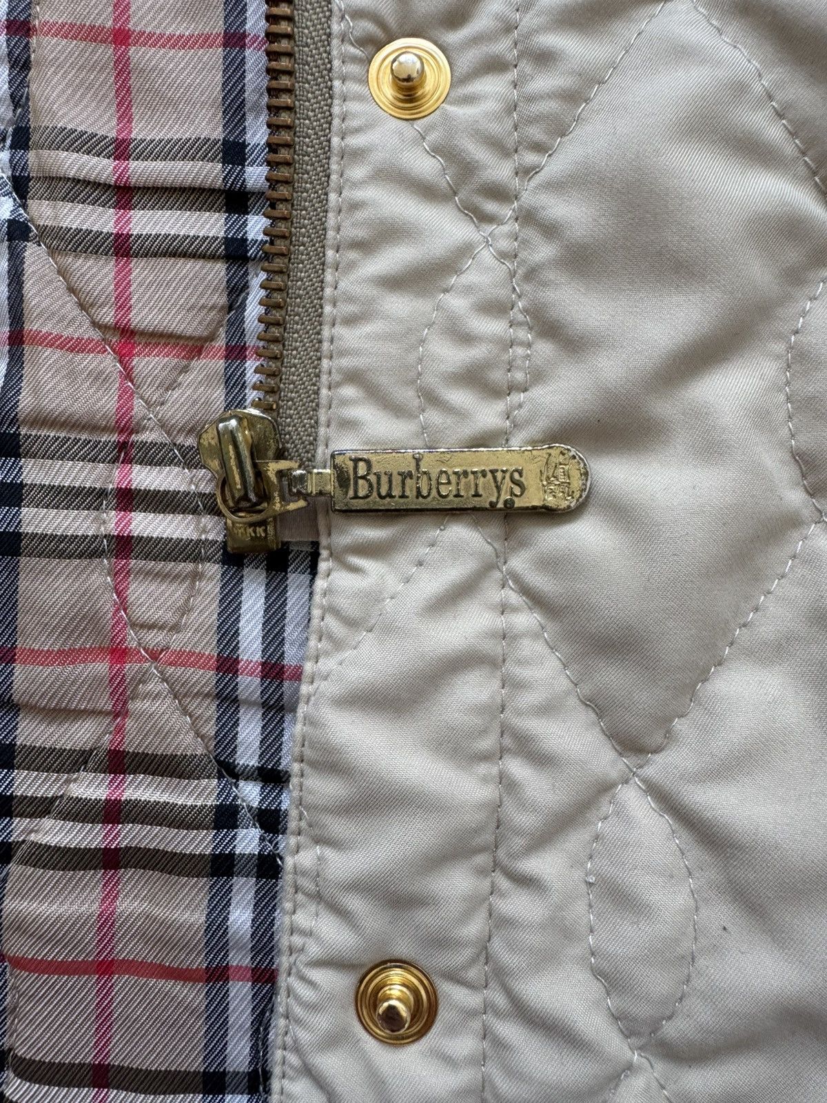 Burberry Vintage Burberrys 90s Nova Check Quilted Coat Jacket Logo Size US L / EU 52-54 / 3 - 7 Thumbnail
