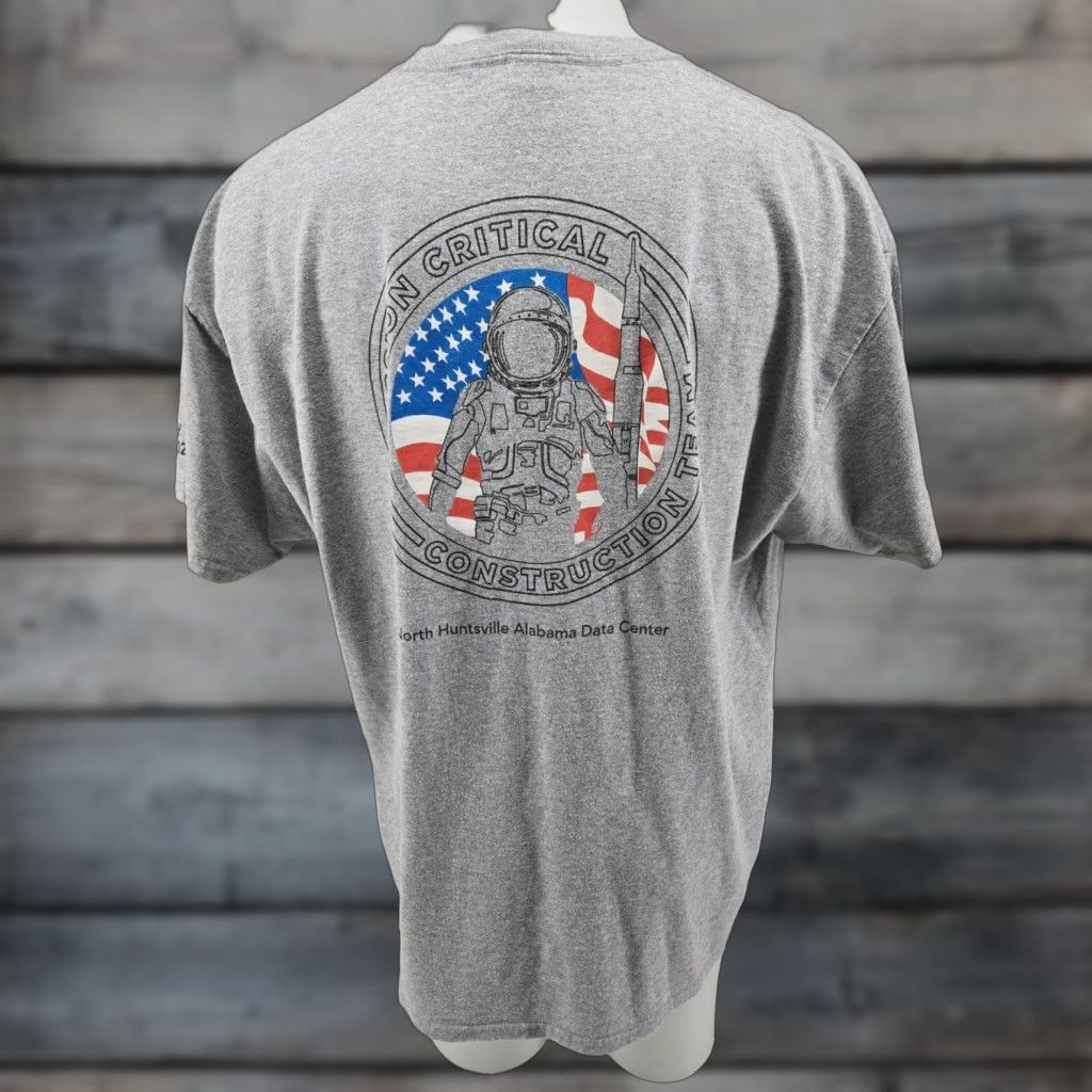 Port & Company Port & Company Mens Gray Shirt T-Shirt 2XL Short Sleeve Space Team Huntsville Data Center Regular Size US XXL / EU 58 / 5 - 1 Thumbnail