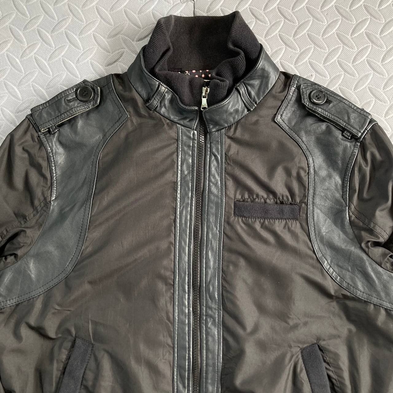 Dolce & Gabbana D&G- 2000’s Tactical Hybrid Leather Paneled Jacket Size US L / EU 52-54 / 3 - 4 Thumbnail